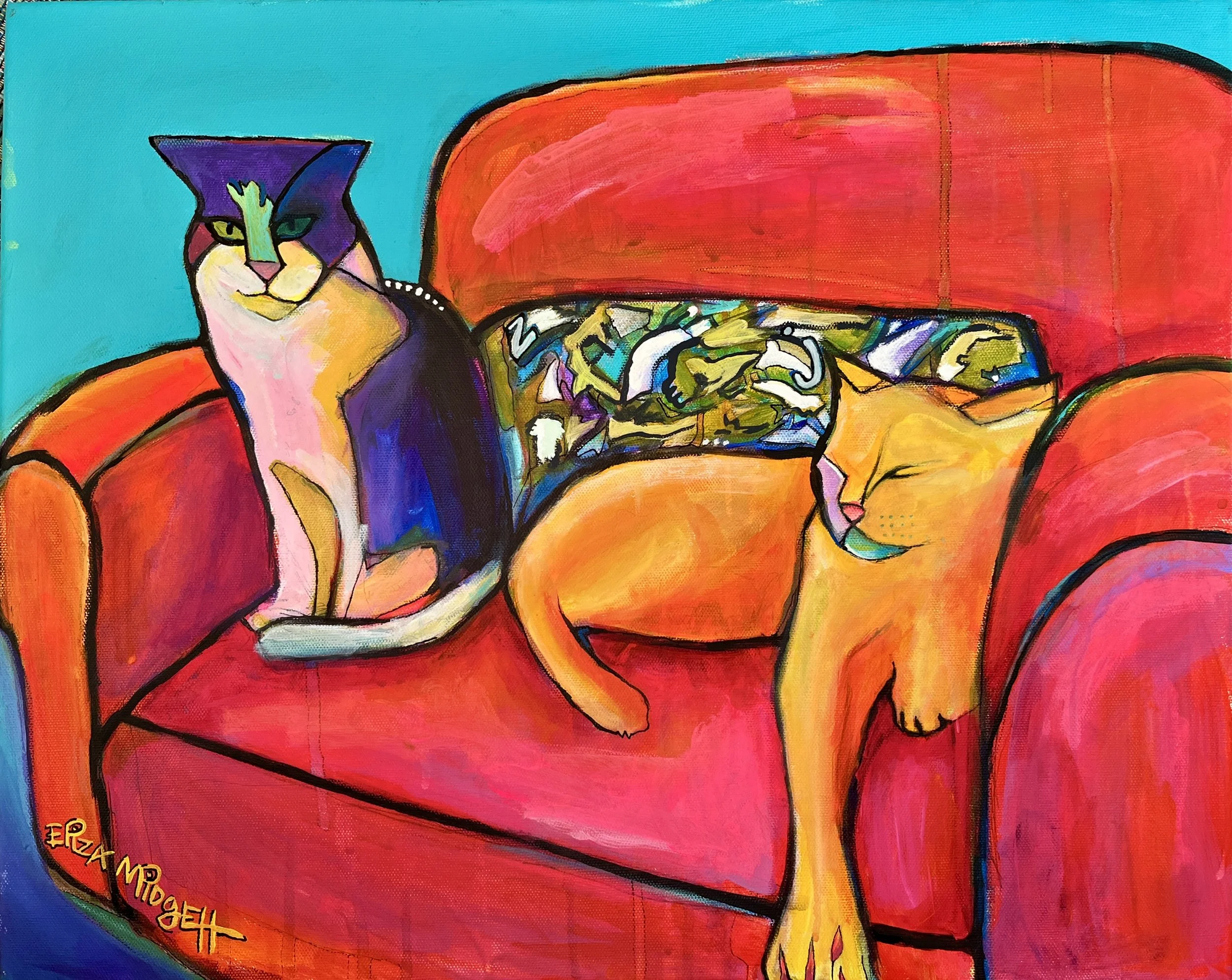 Contrasting Companions
16 x 20 $500. SOLD
Original Sold, giclee's available.