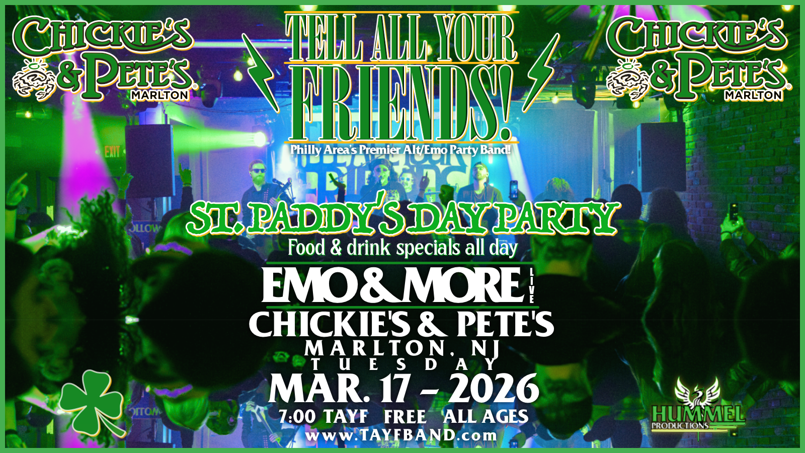 MARLTON, NJ // CHICKIE'S &amp; PETE'S (ST. PADDY'S DAY PARTY)