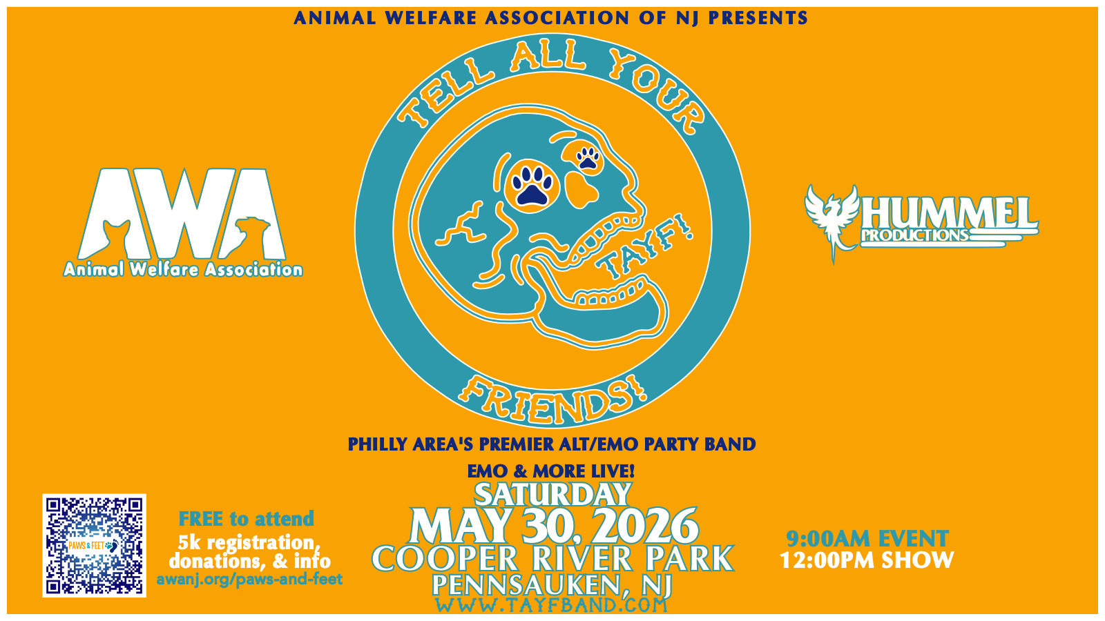 PENNSAUKEN, NJ - Cooper river park // AWA NJ PAWS &amp; FEET 5k + FUNDRAISER