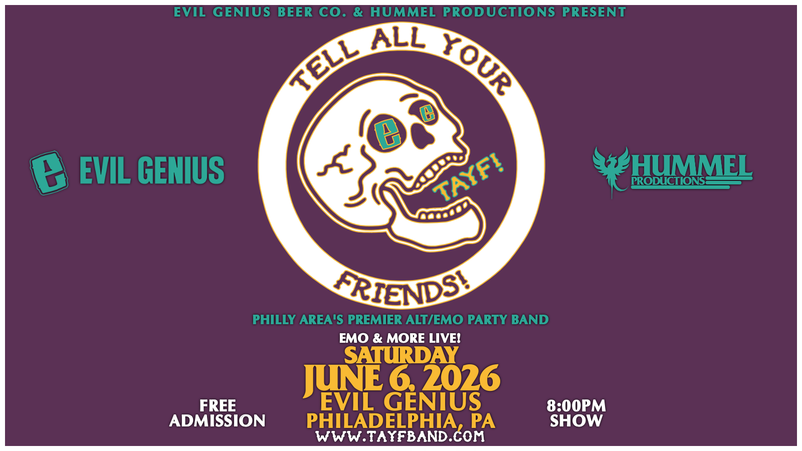 PHILLY, PA // EVIL GENIUS