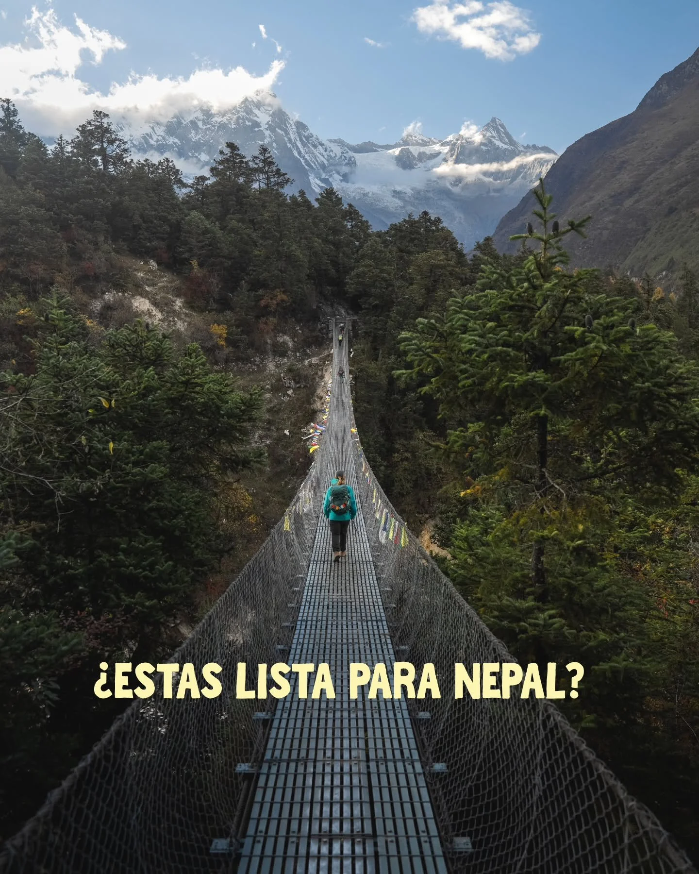 De las experiencias que al menos una vez en la vida tenes que vivir se viene:

&iexcl;VOLVEMOS A LOS HIMALAYAS! 🇳🇵

Y estamos listas para que esta sea nuestra rutina!!!!!!
De esos viajes que sentis que es algo grande.
Que no podes creer donde estas
