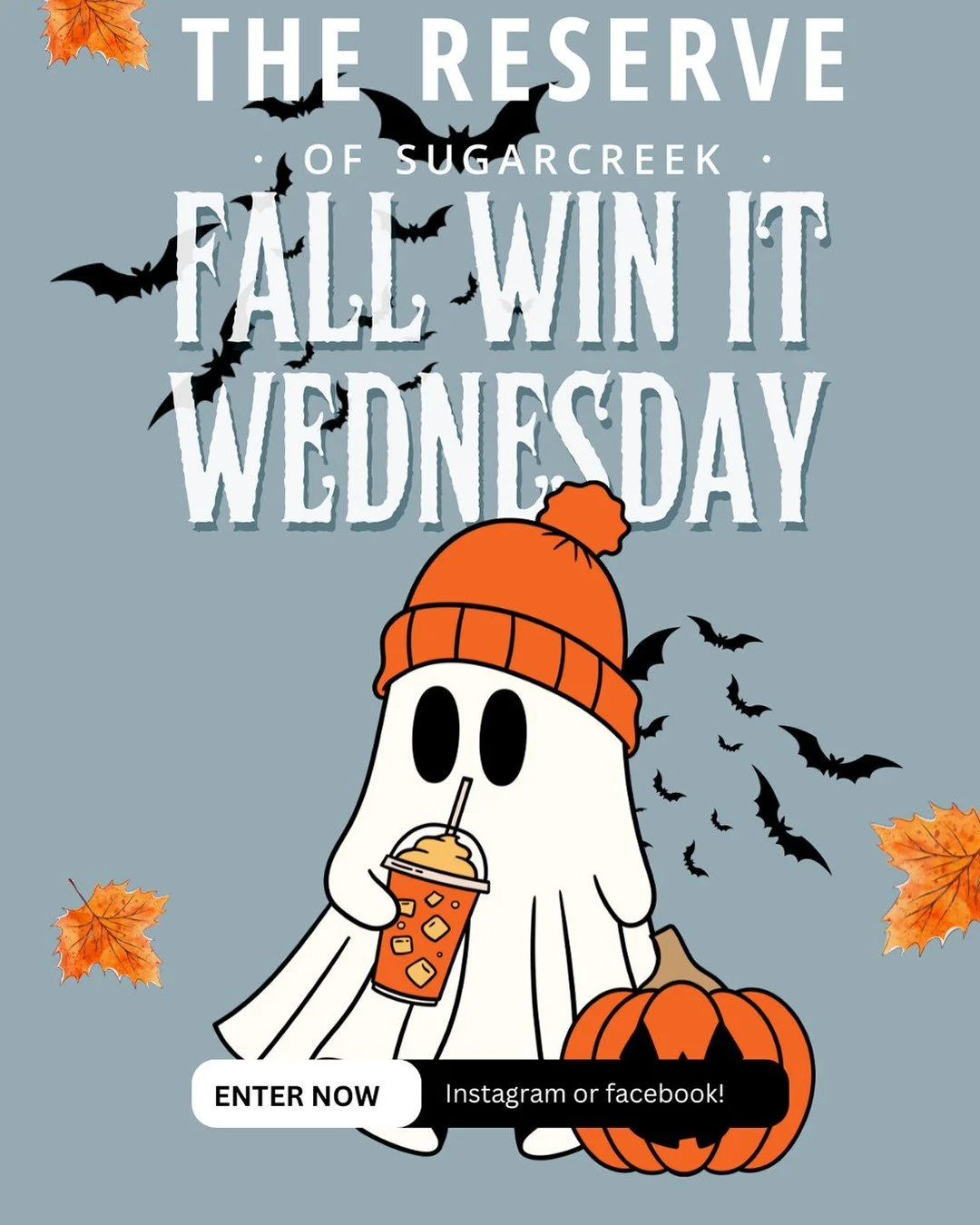 Win it Wednesday! ππWe're drawing a lucky winner this Saturday! How to Enter: 
1. Be a resident at The Reserve of Sugarcreek π
2. Follow us on Instagram or like us on Facebook π
3. Comment on your favorite Fall activity belowππ