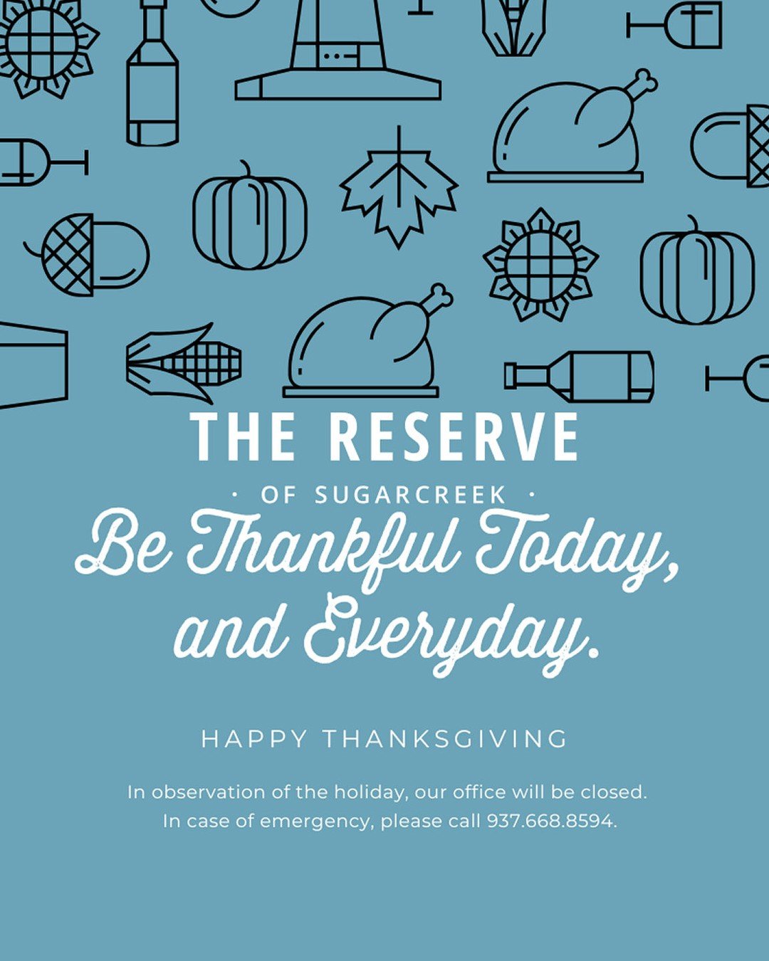 🦃 Happy Thanksgiving from our team to yours! We&rsquo;re so grateful for our amazing residents and community. Our office will be closed today so our team can enjoy the holiday with loved ones. Wishing you a day full of gratitude, good food, and grea