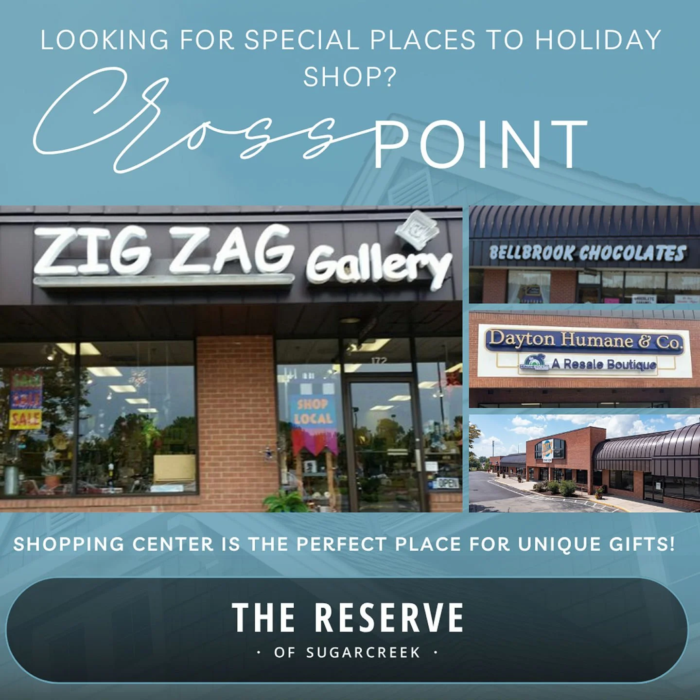 Still searching for the perfect holiday gifts? 🎄🎁 Cross Point Shopping Center has everything you need &mdash; unique finds, festive vibes, and plenty of cheer! ✨🛍️