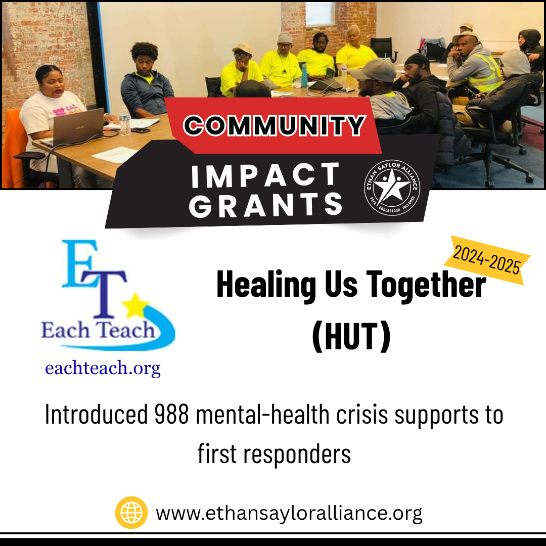Social media flyer: Each Teach's Healing Us Together initiative introduced mental health crisis supports to first responders