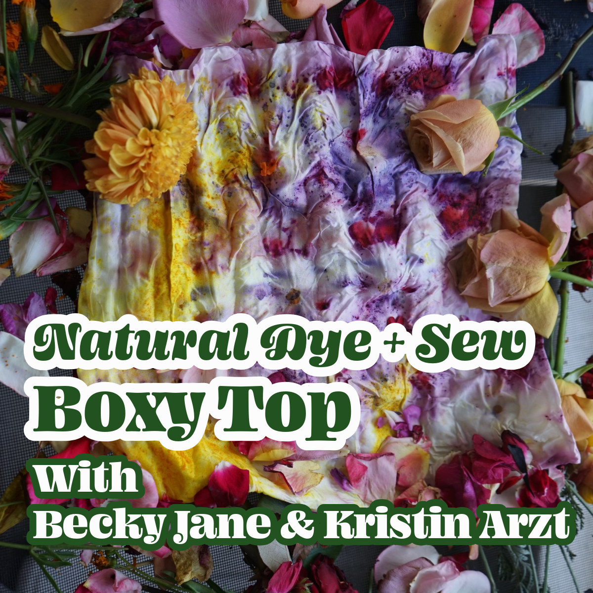 Learn Natural Dyes + Boxy Top