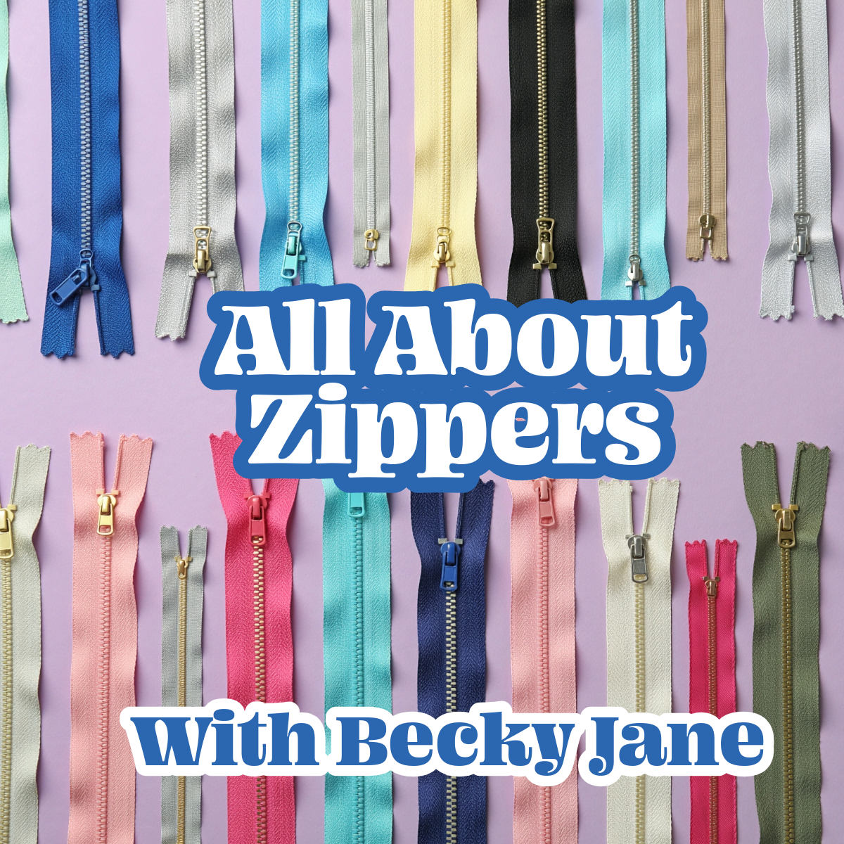 Learn to Sew Zippers!