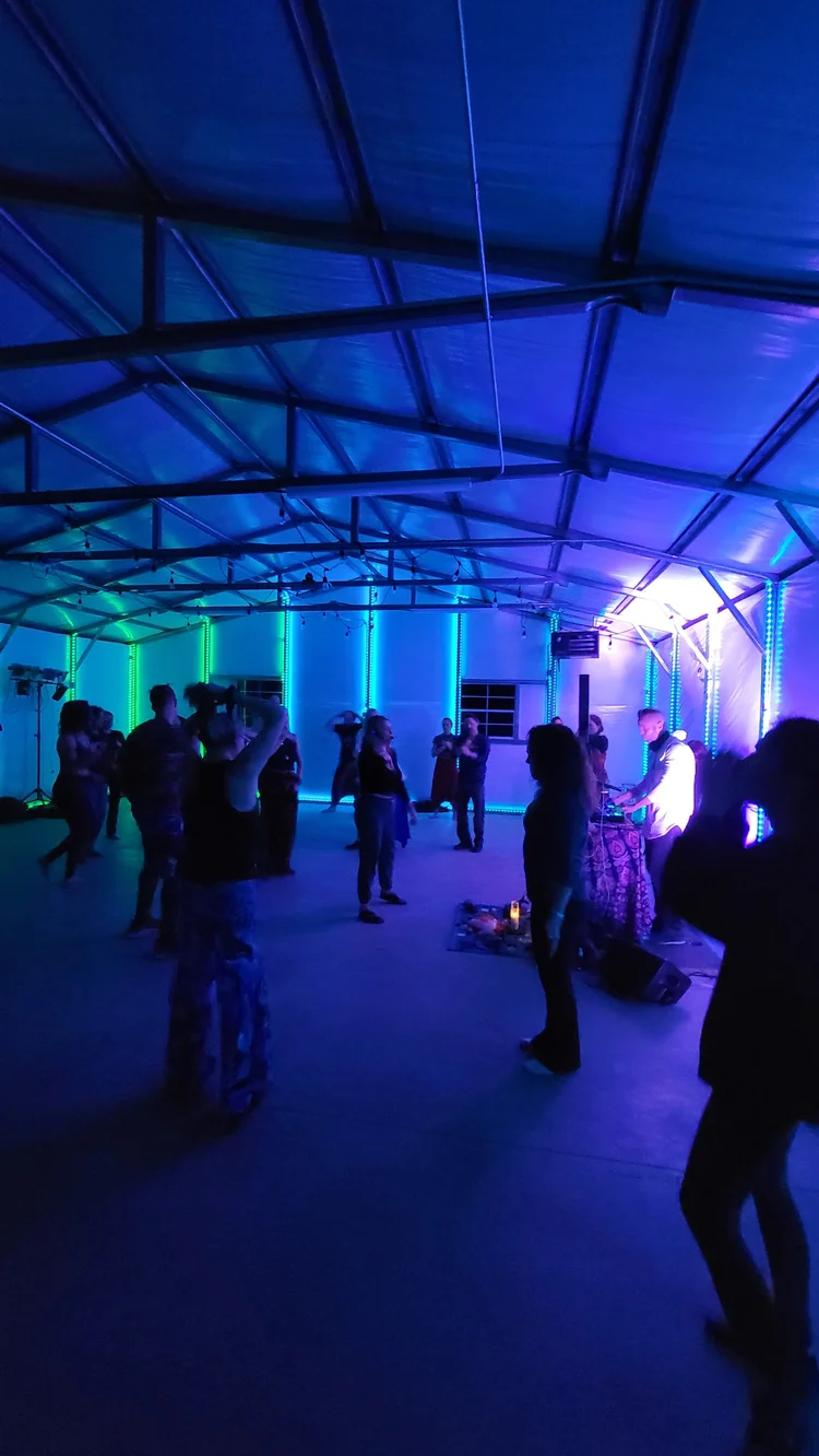 Conscious movement dancers at a Zen Within Academy ecstatic dance
