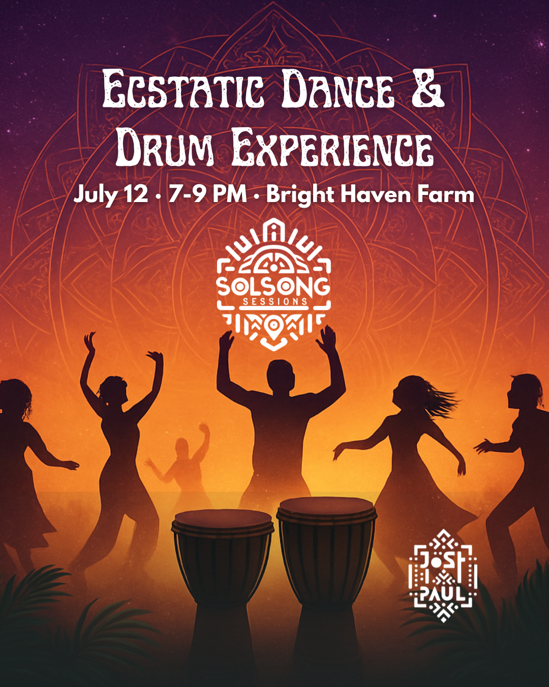 Solsong Sessions: Ecstatic Dance and Live Drumming w/ DJ Josh Paul