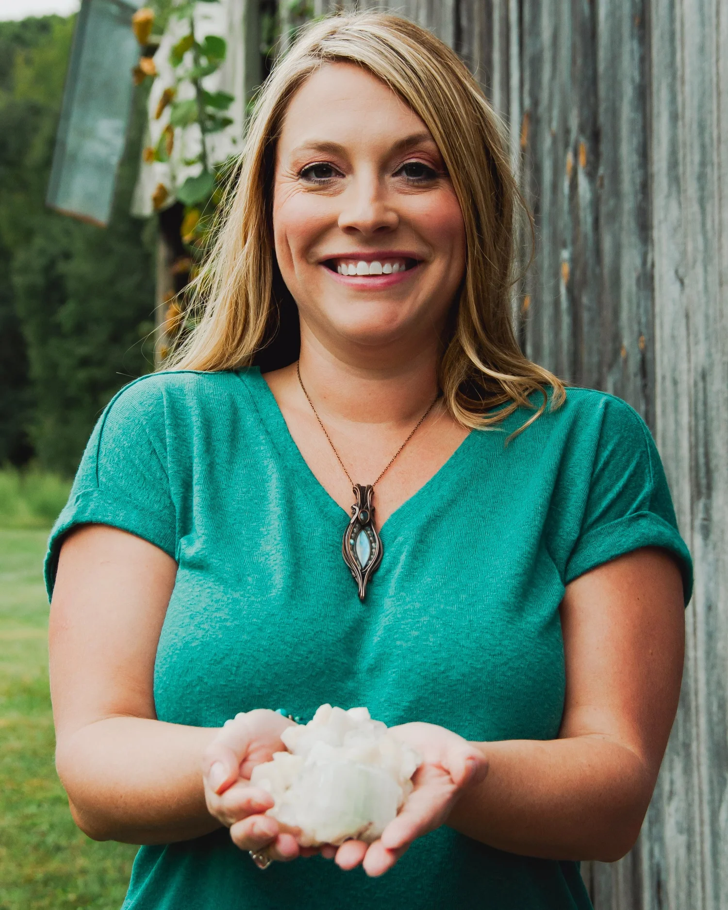 Katie Sutton of Zen Within Academy during a 12th Dimensional Healing session