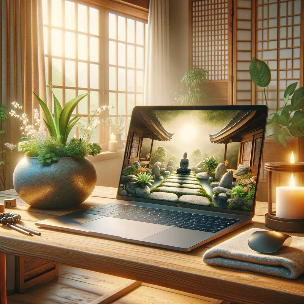 A serene virtual healing session with Zen Within Academy, online via Zoom