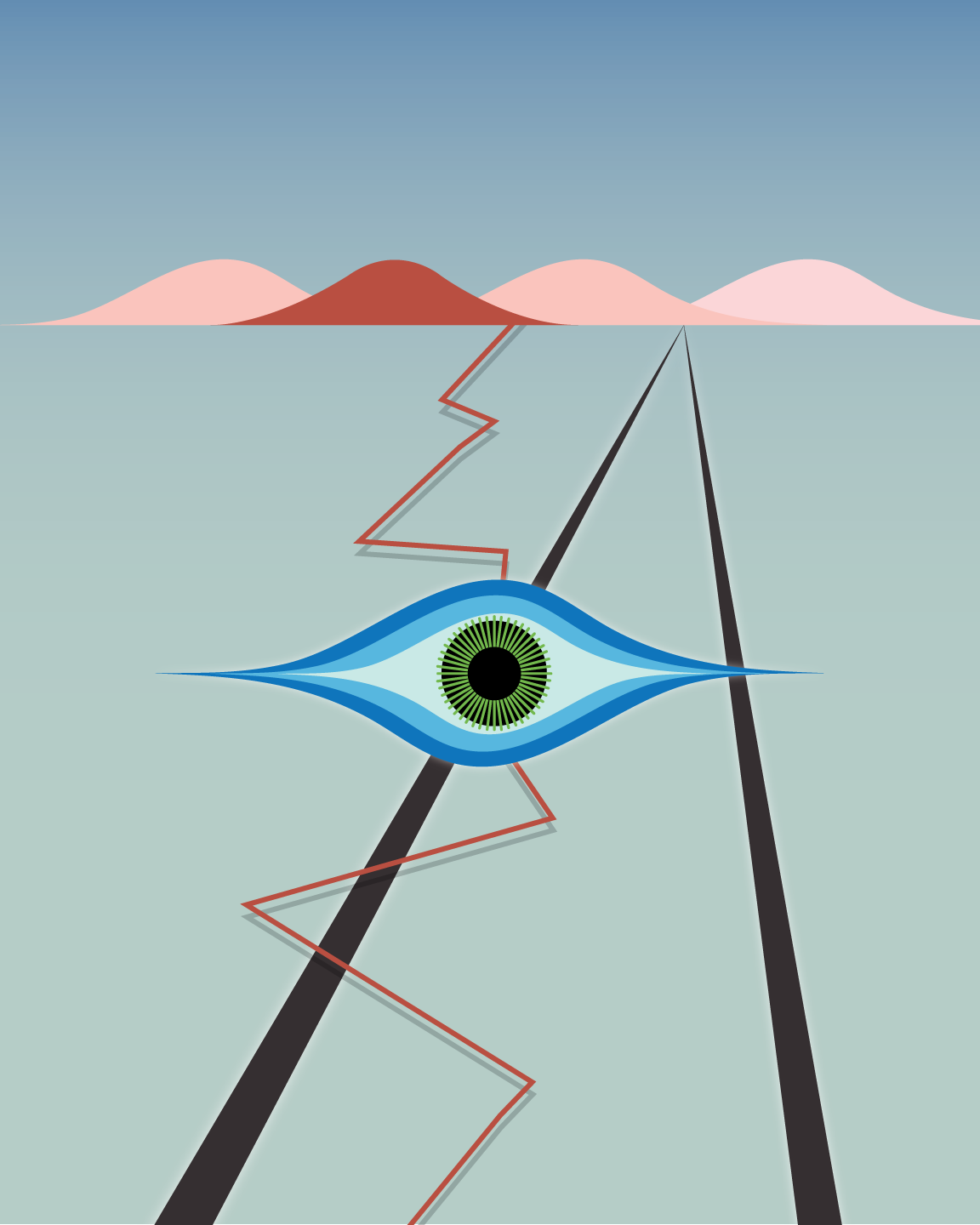 AI and intelligence surreal eye visual