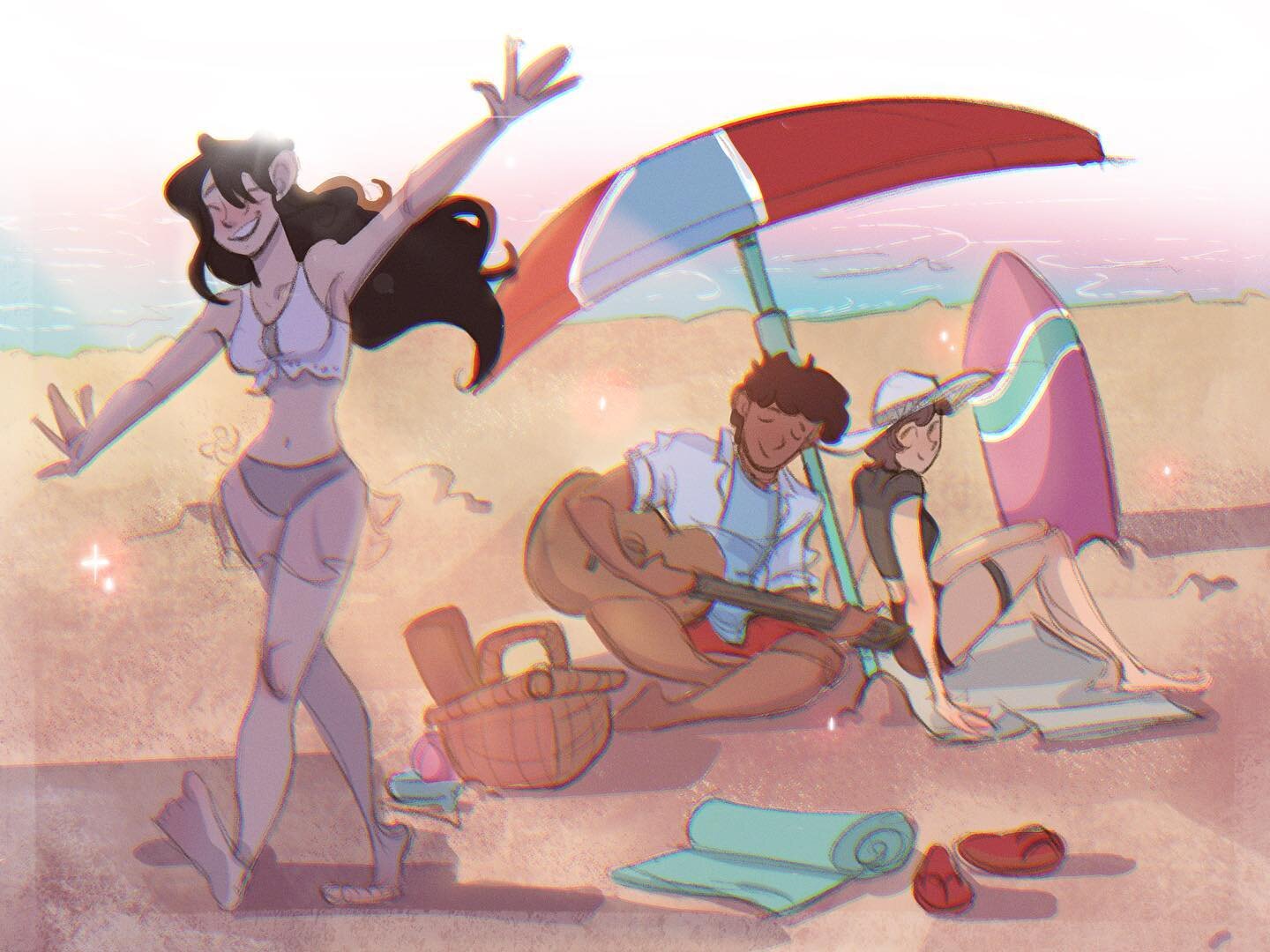 It's officially summer, Javi and Leah soak up the sun at the beach, accompanied by a familiar face, creating everlasting memories amidst the endless waves. 

Enjoy a relaxing lofi playlist featuring chill relaxing beats to soothe the mind, be product