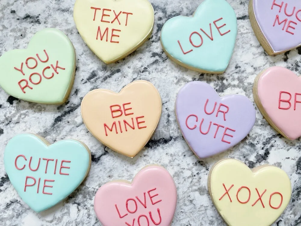 Small Conversation Hearts -1 Dozen