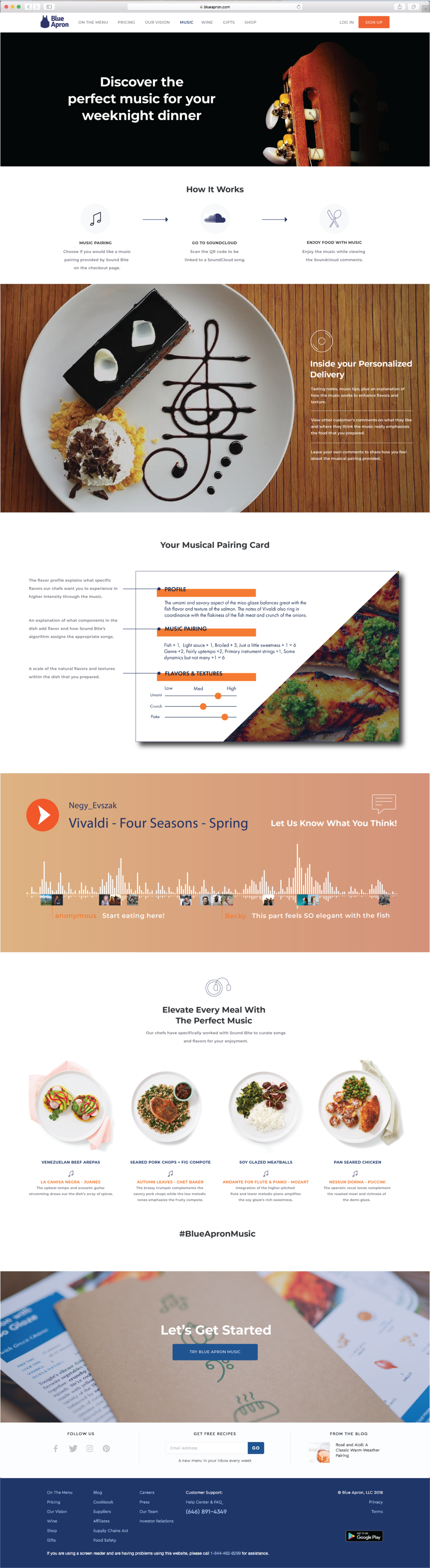 New Website design for SoundBite inclusion