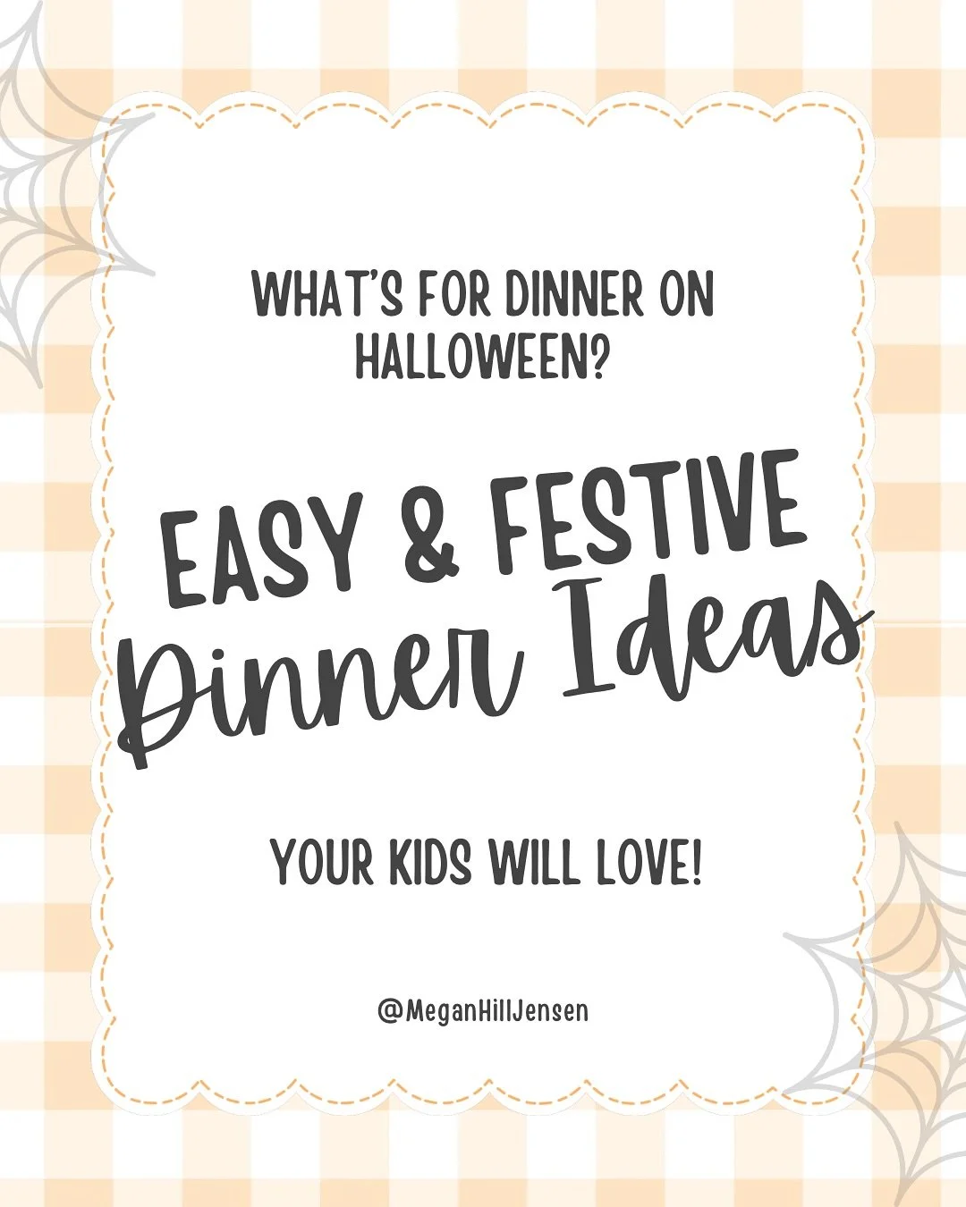 Alright moms (and dads) you’ve got enough on your plate this week! (Yes, pun intended) so planning a big dinner on Halloween is one less thing you should worry about. Pick one of these super easy, kid-friendly, and festive meals and call it goo