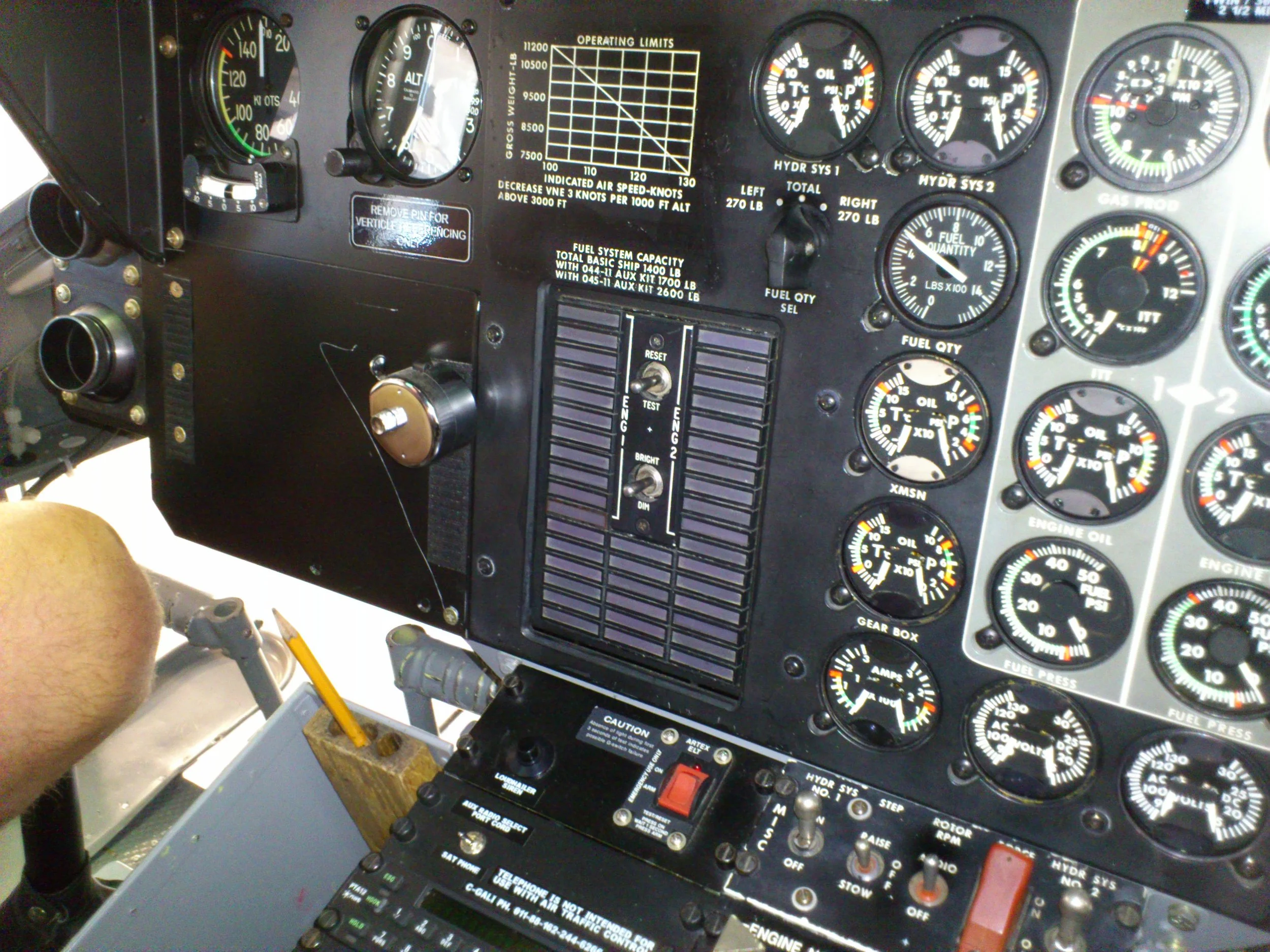 Bell - 212 and 412 LED Master Caution Panel (MCP01) — VIH Aerospace MMRO