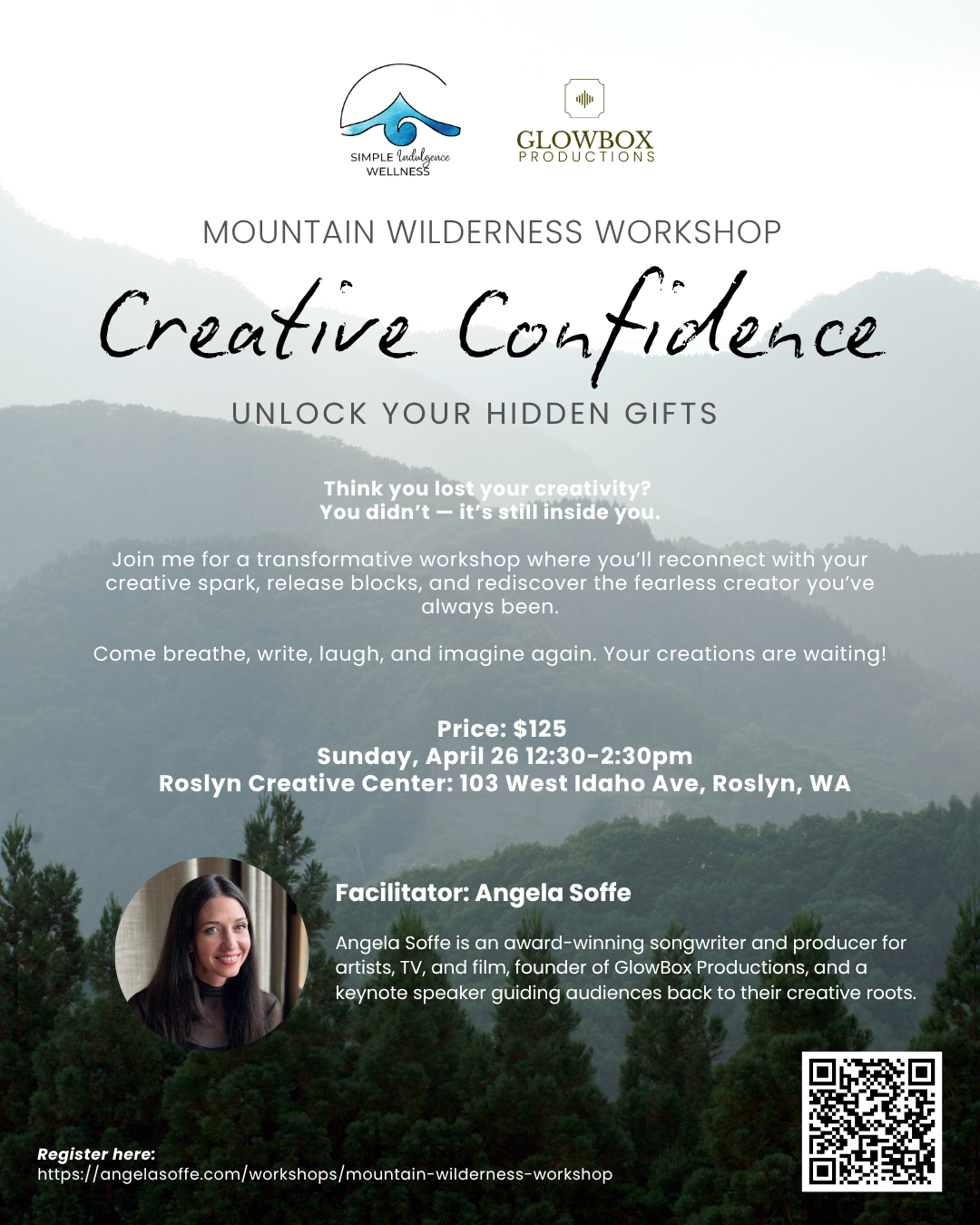 Mountain Wilderness Workshop - Creative Confidence: Unlock Your Hidden Gifts