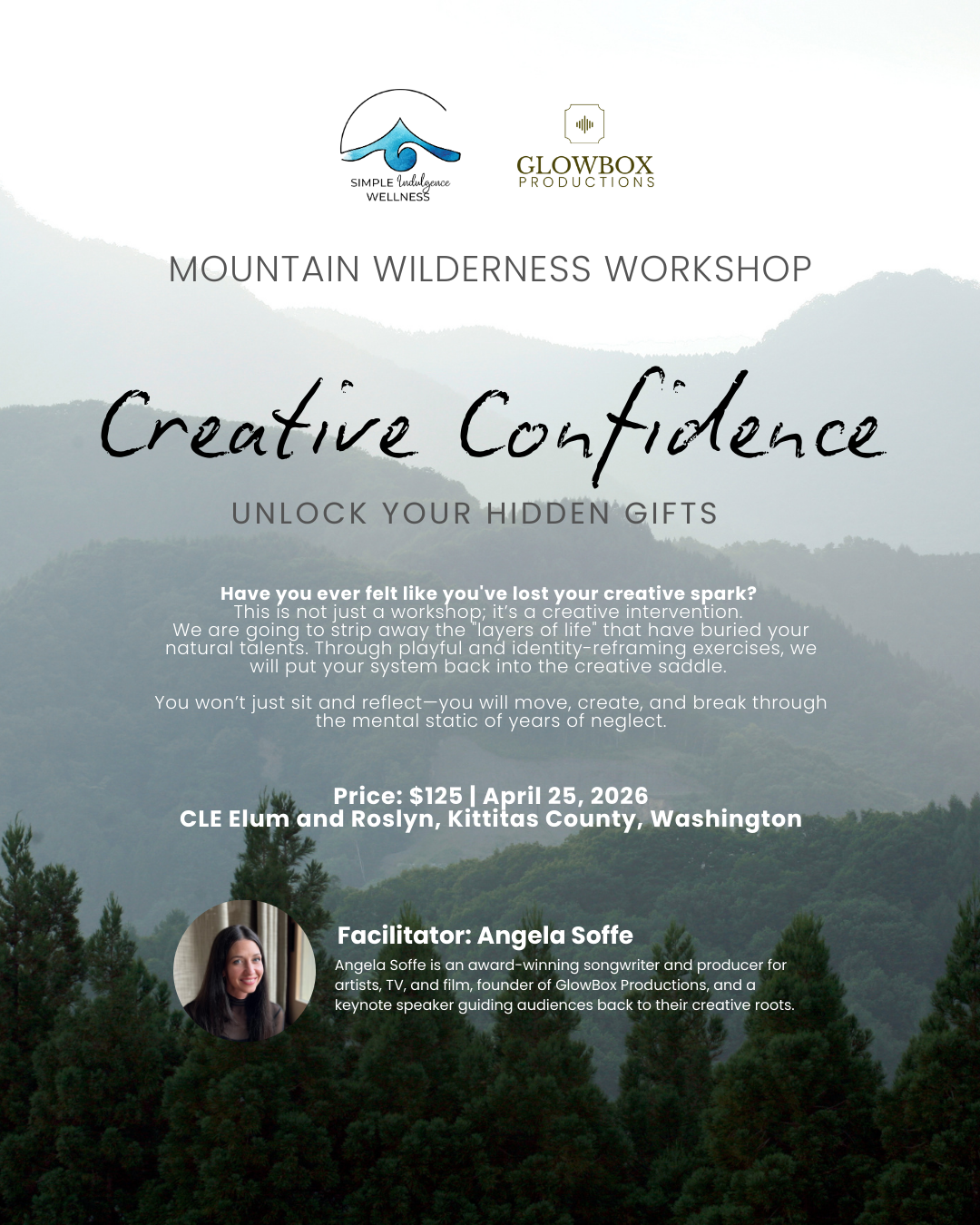 Mountain Wildnerness Workshop - Creative Confidence: Unlock Your Hidden Gifts