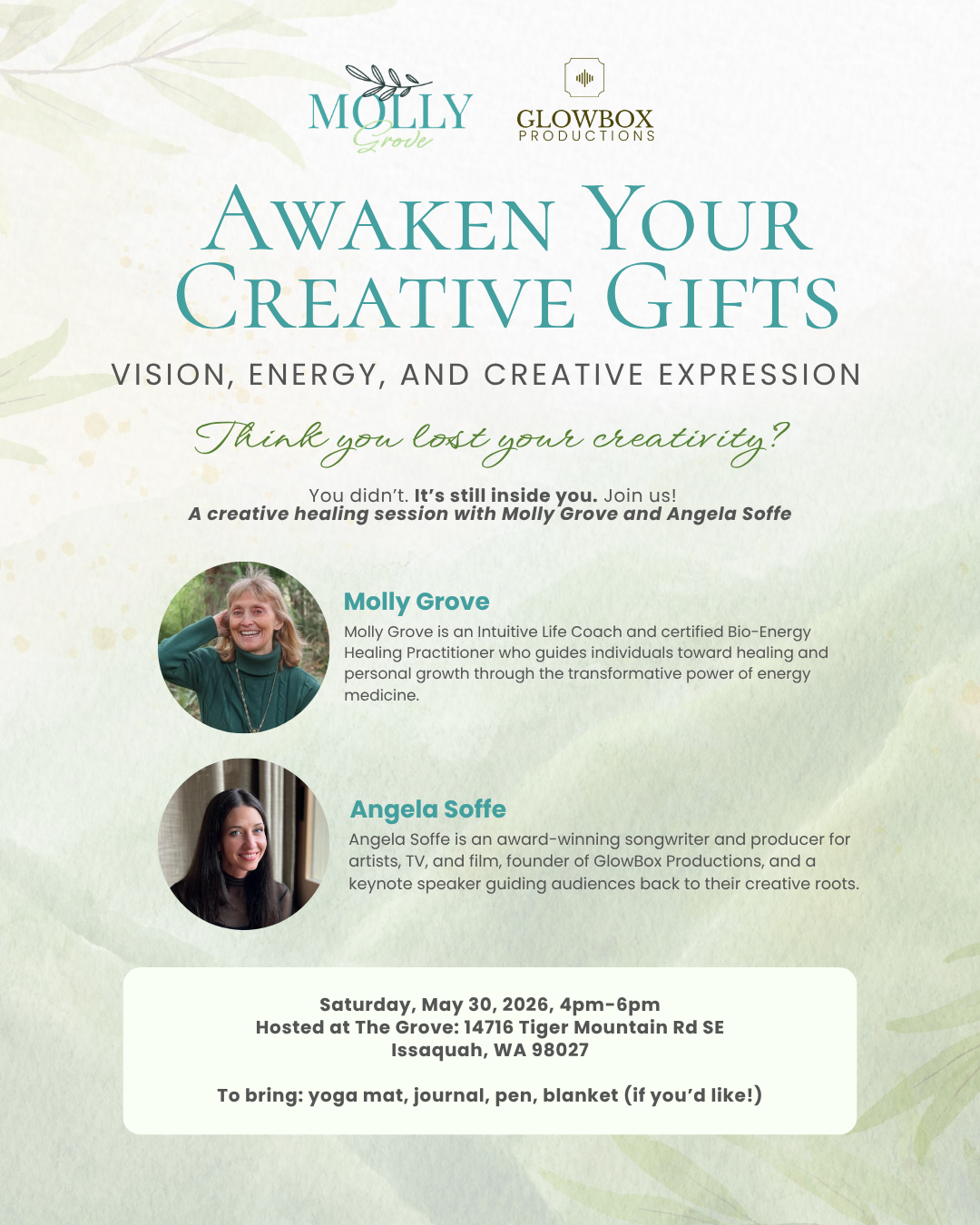 Awaken Your Creative Gifts: Vision, Energy & Creative Expression