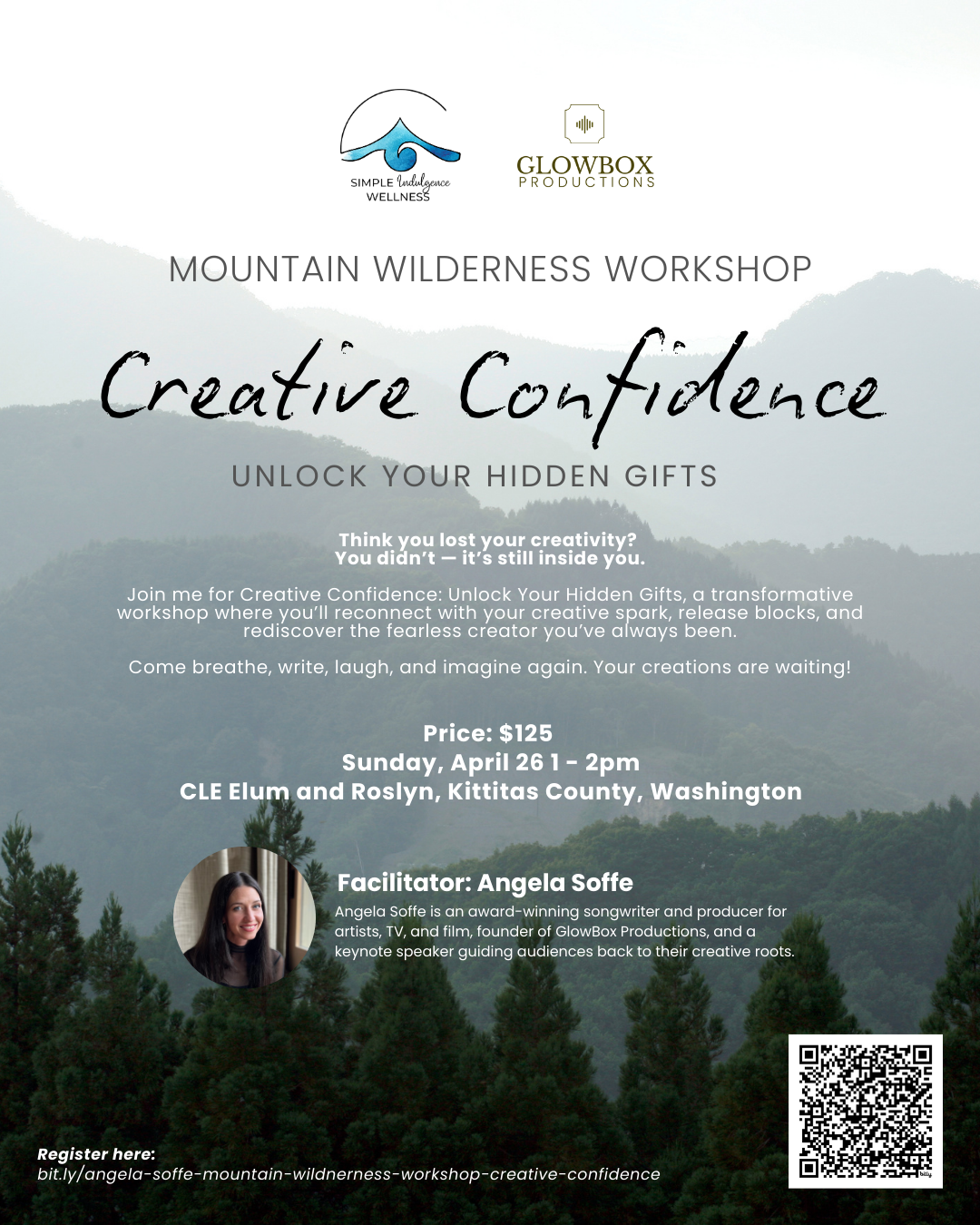 Mountain Wilderness Workshop - Creative Confidence: Unlock Your Hidden Gifts