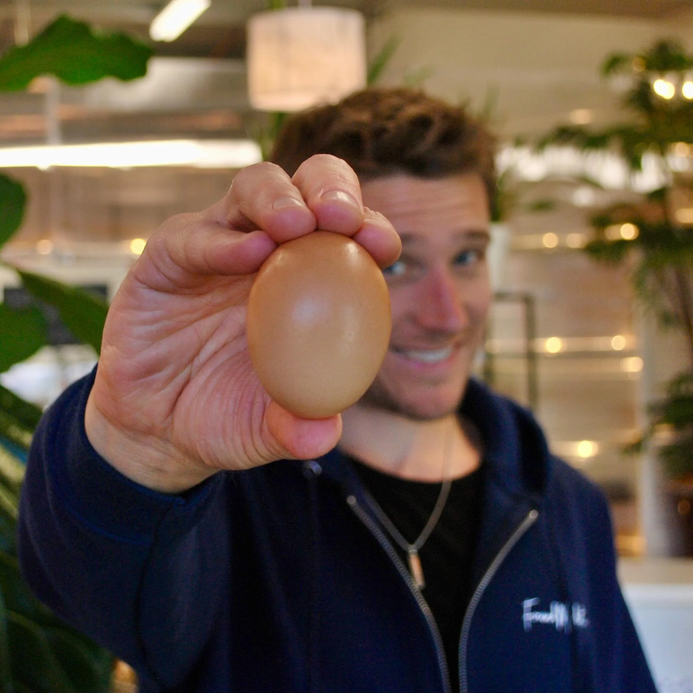 Happy national egg day! Did you know the eggs used in our baking are from the hens roaming the pastures in Cindy + Frank&rsquo;s backyard?! Frank so kindly collects, cleans, and hand-delivers Retreat Farm Rapidan eggs each week for us to use in our q