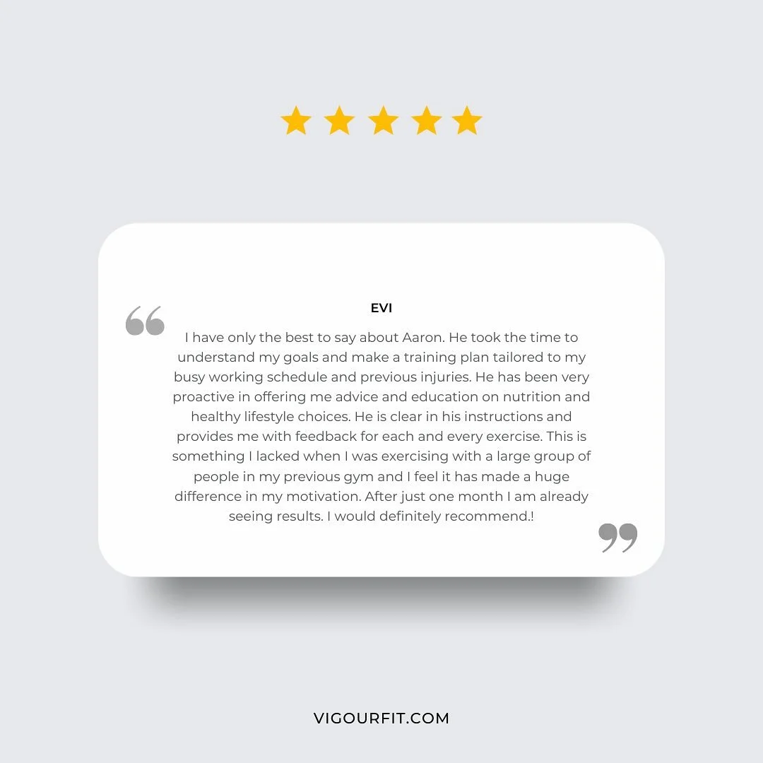 Thank you for another amazing review from an amazing client 💪

#personaltrainer #leicester #pt #healthandfitness #reveiw #personaltrainerleicester