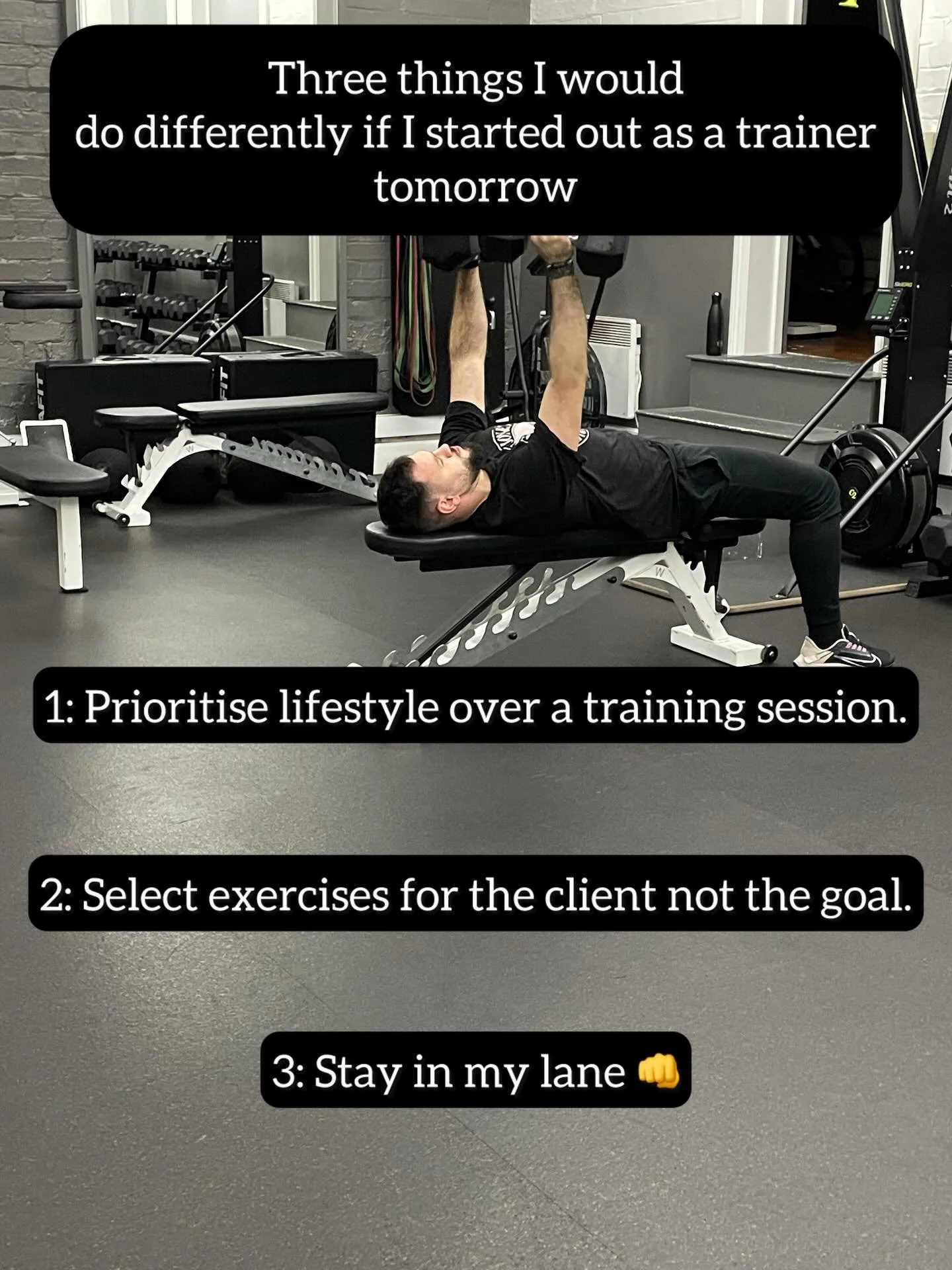 It&rsquo;s taken me 15 years to figure this stuff out, but I stand by it.

1. I&rsquo;ve said it a million times and I&rsquo;ll say it again, what you do outside of the gym contributes to about 80&ndash;85% of your results. Anyone who has worked with