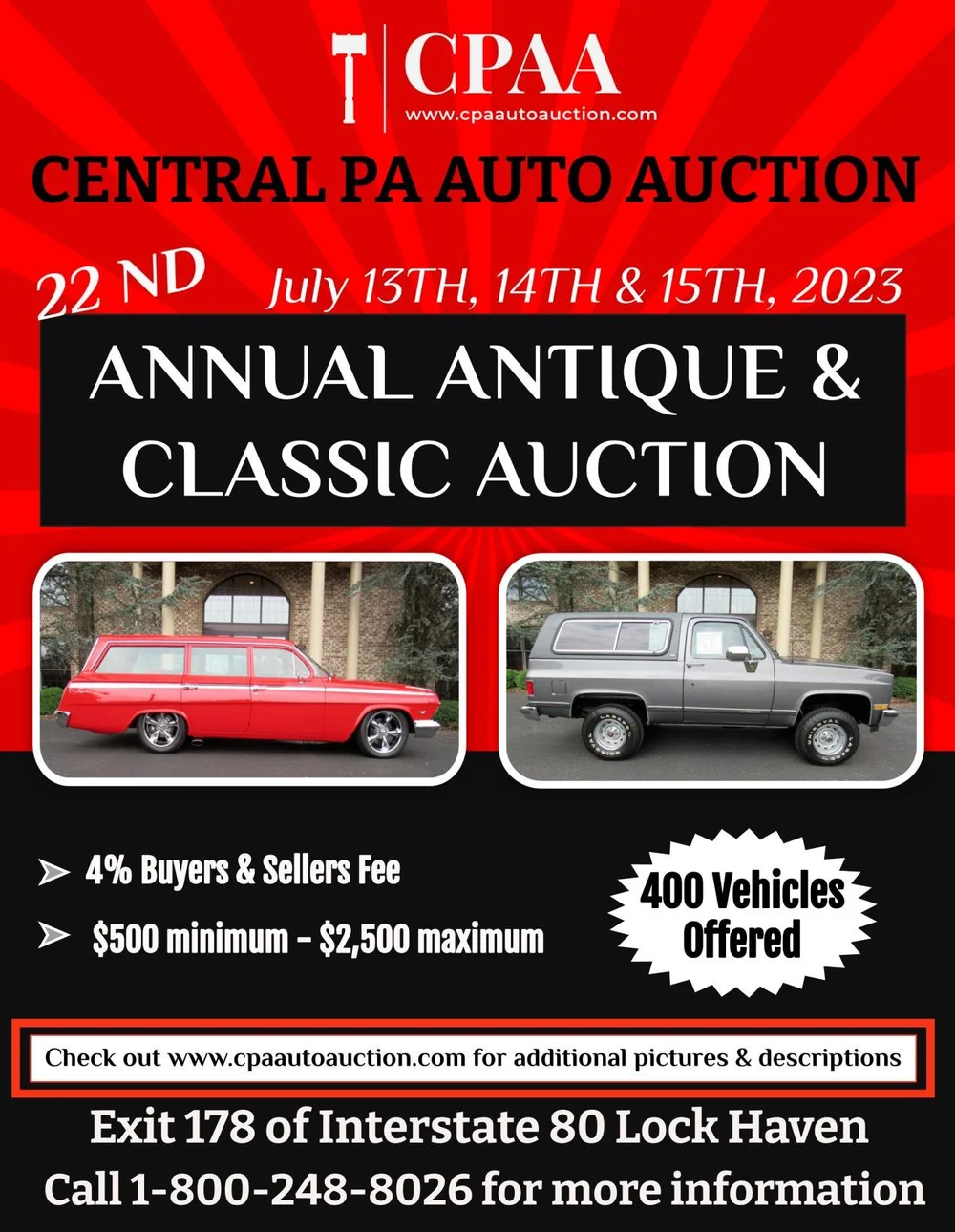 Annual Antique Classic Auction Central Pennsylvania Auto Auction Annual Antique Classic Auction Central Pennsylvania Auto Auction
