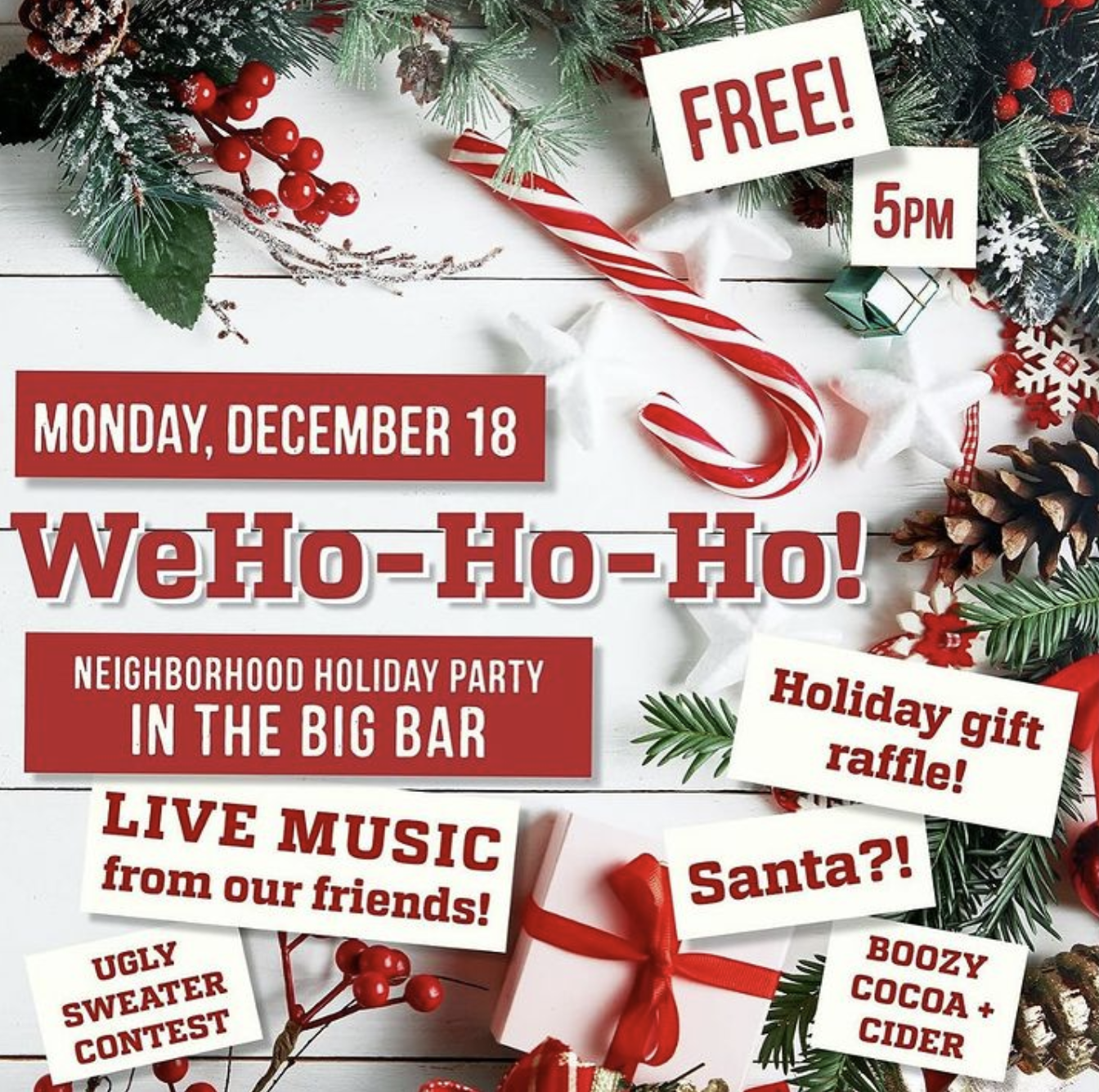 WeHo-Ho-Ho Neighborhood Holiday Party at Bastion