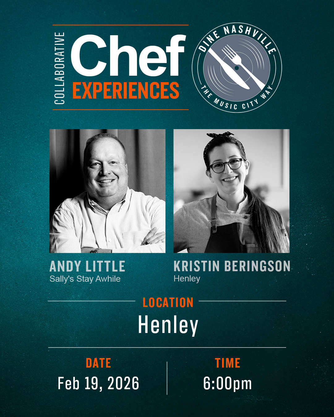 Sally’s Stay Awhile x Henley: Dine Nashville