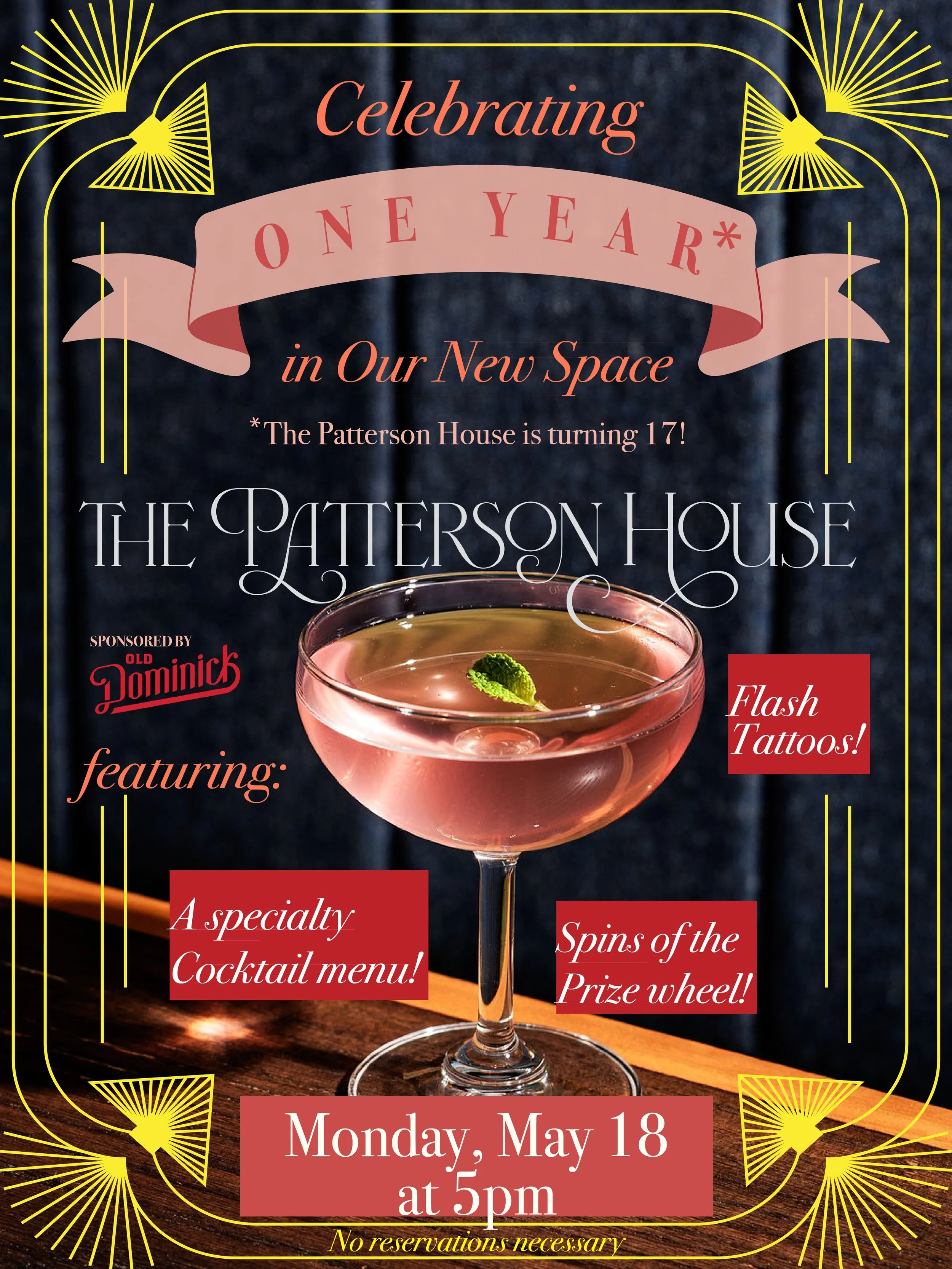The Patterson House Celebrates 1(7) Years!