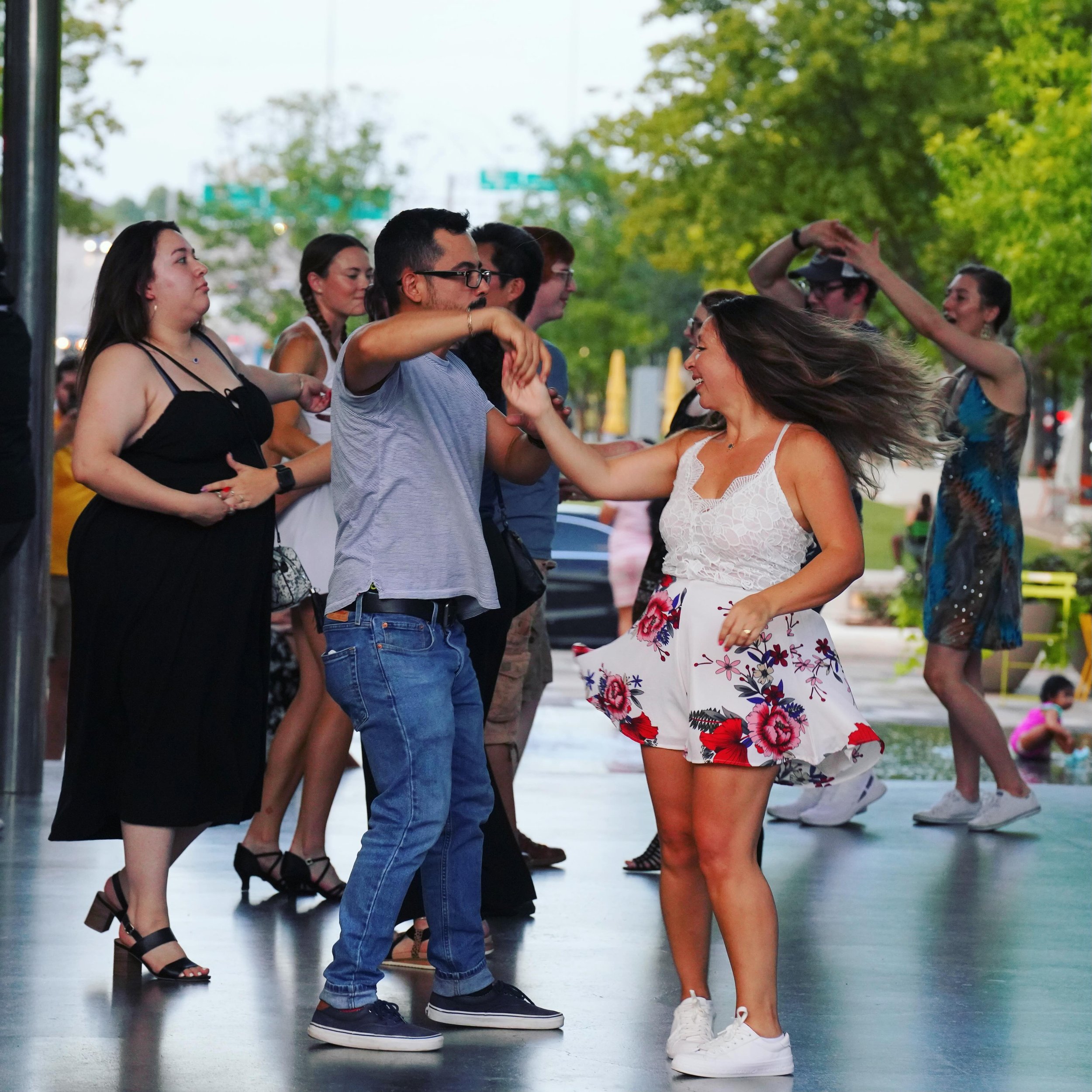 Studio 22 Salsa Class and Dance Party
Friday, May 3, 6 - 10 PM
FREE

Studio 22 is adding some sizzle to our Friday night! Sergey and Michelle will make everyone ballroom chic with their spicy steps, so enjoy a free lesson, then shake things up at the