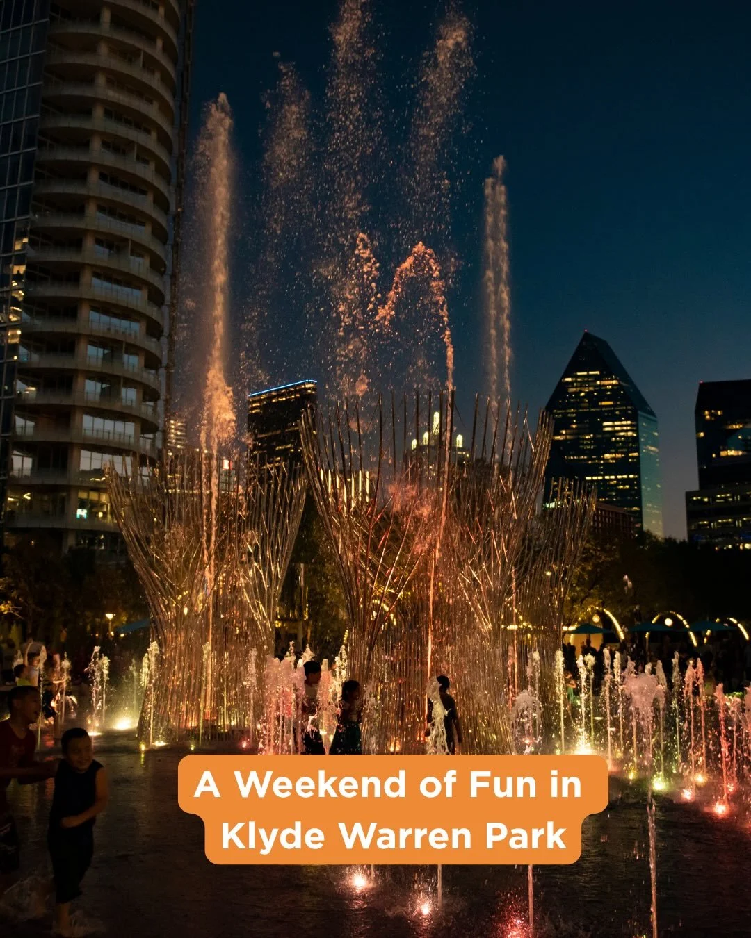 Get ready for a weekend of fun in Klyde Warren Park!
 Swipe to see all the exciting programs happening over the next several days ➡️
