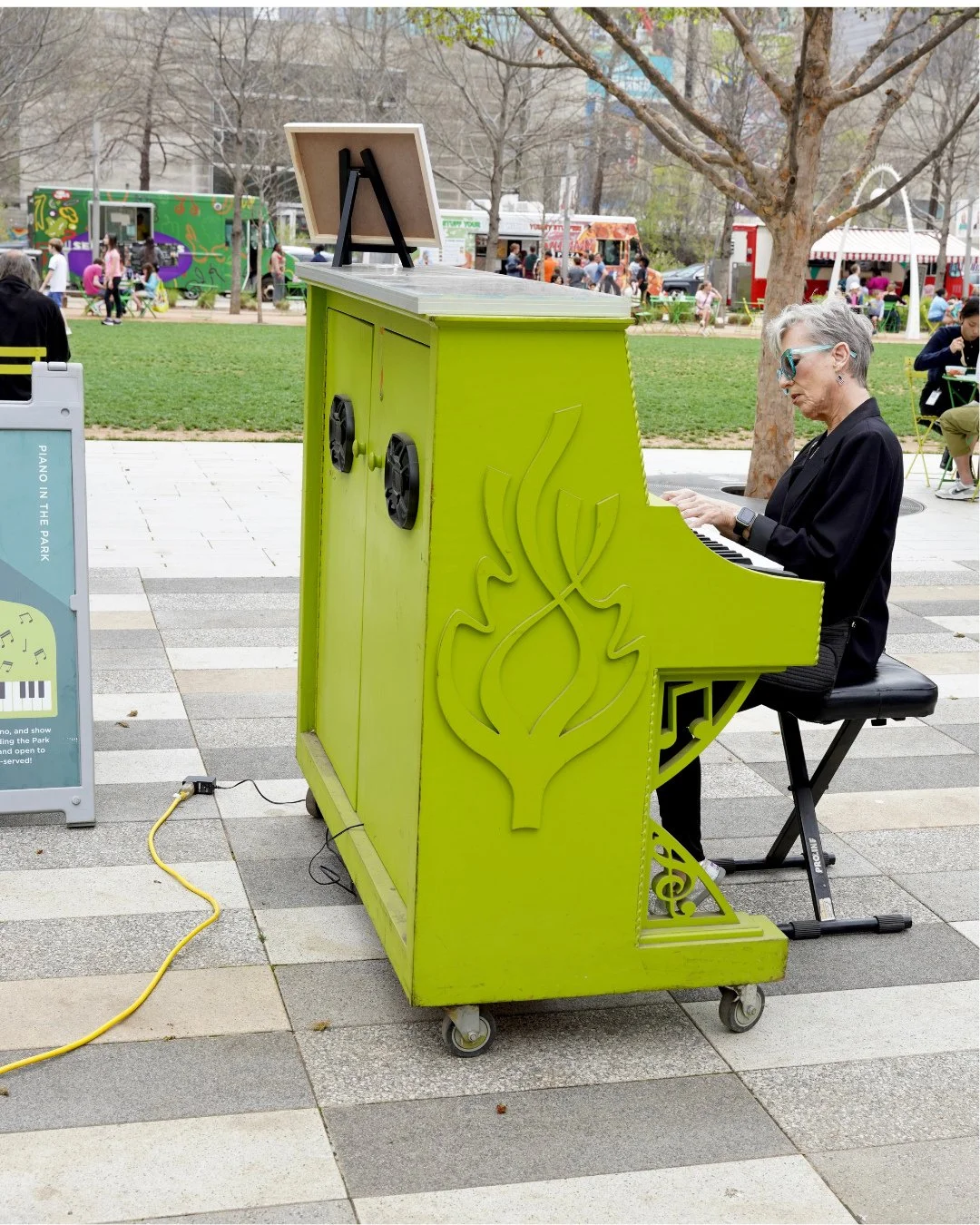 Piano in the Park is back for the summer!⁠
⁠
Sundays this month, our iconic green piano will be waiting in the Reading Room for anyone to strike a chord, play by ear or tickle the ivories.⁠
⁠
Whether you&rsquo;re an expert or a beginner, stop by and 
