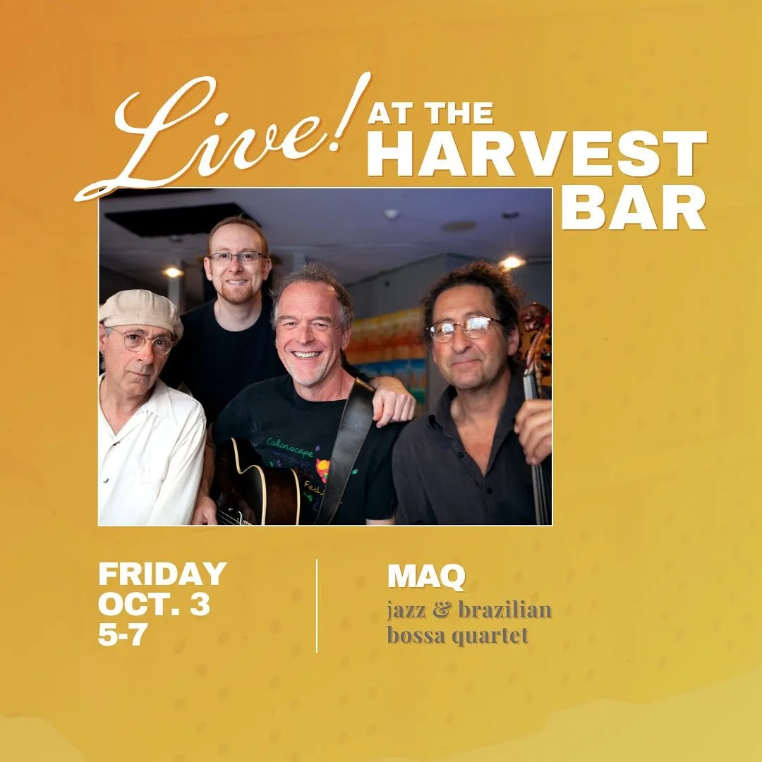 Our live music series kicks off TOMORROW (Friday, October 3rd) with MAQ serenading the Salon with Brazilian Jazz from 5pm-7pm, prime sunset hours... 🌅 The BTG list will be bonkers; 12+ forge wines, Jacky Blot Sparkling Chenin Blanc, 2022 Gigondas Ma
