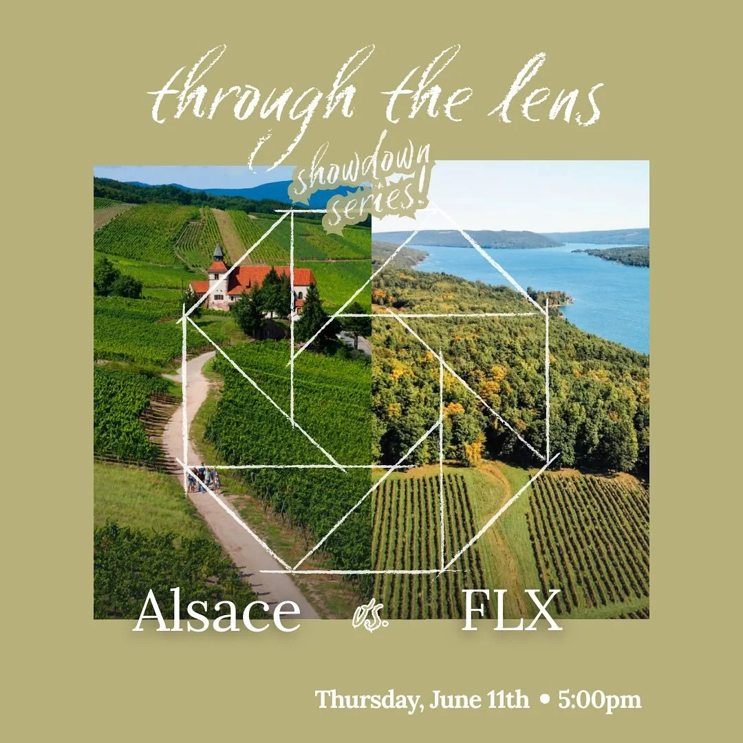 This Thursday is the FINAL showdown: FLX vs Alsace! We&rsquo;re so excited for this matchup. Anthony &amp; Thera have selected some stellar wines to test your palate. Claim your spot at the link in our bio - only a few seats left.