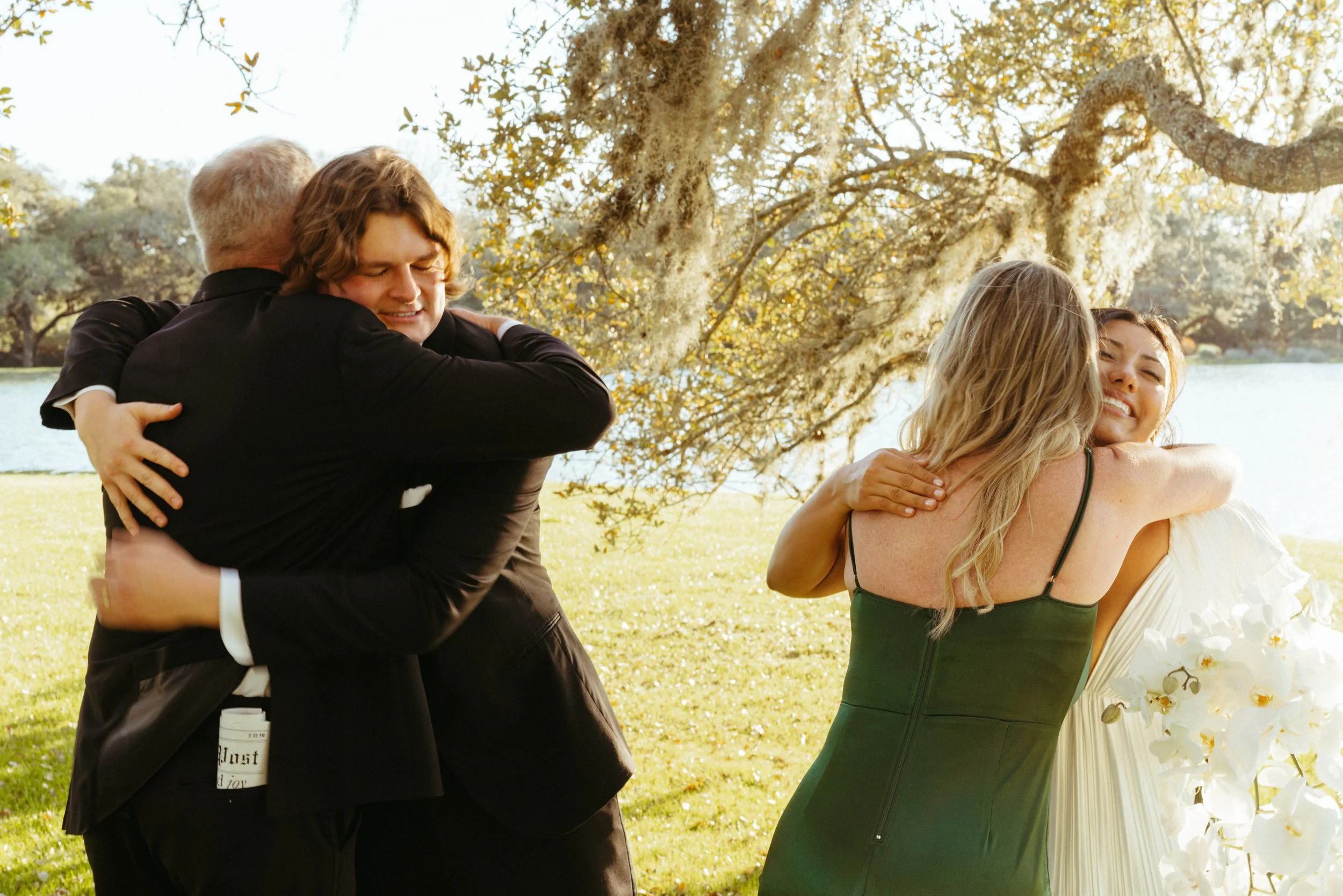 Family photo session at Houston travel wedding