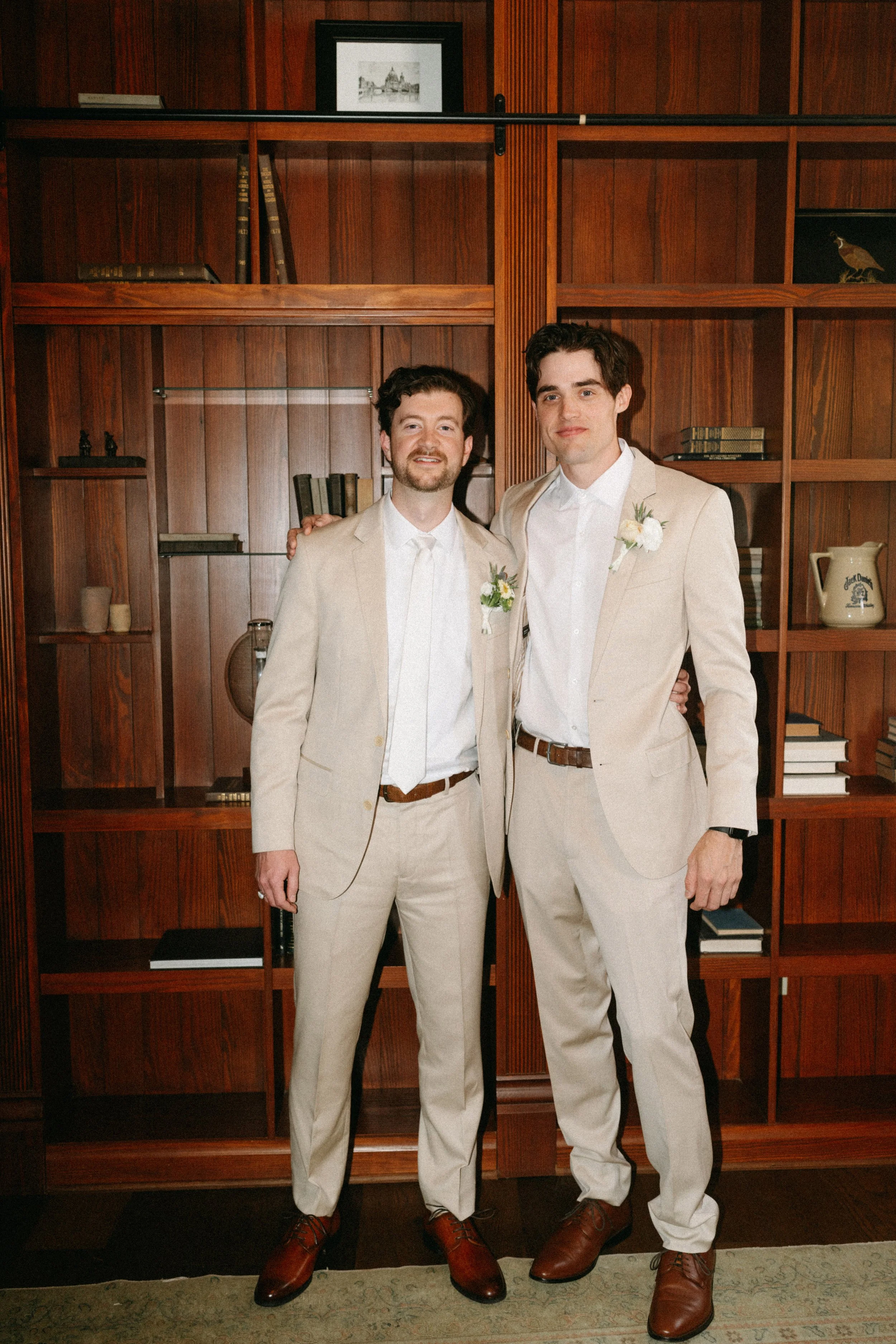 Groomsmen portraits at The Grand Lady Manor TX