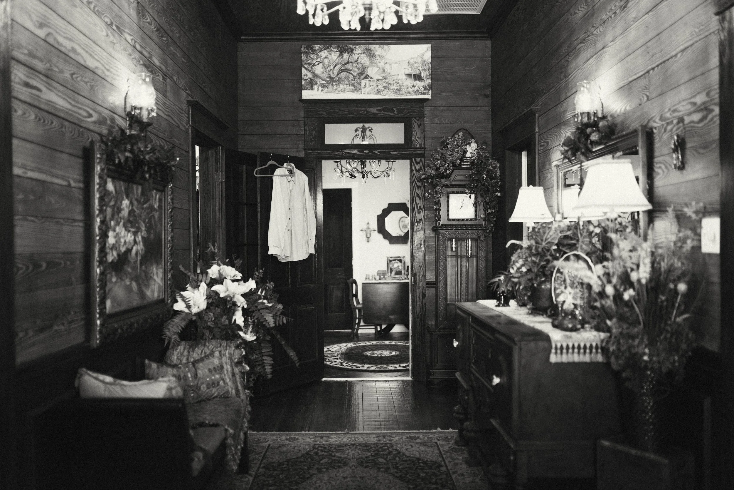 Details of getting ready space at Oaktree Manor Wedding Venue