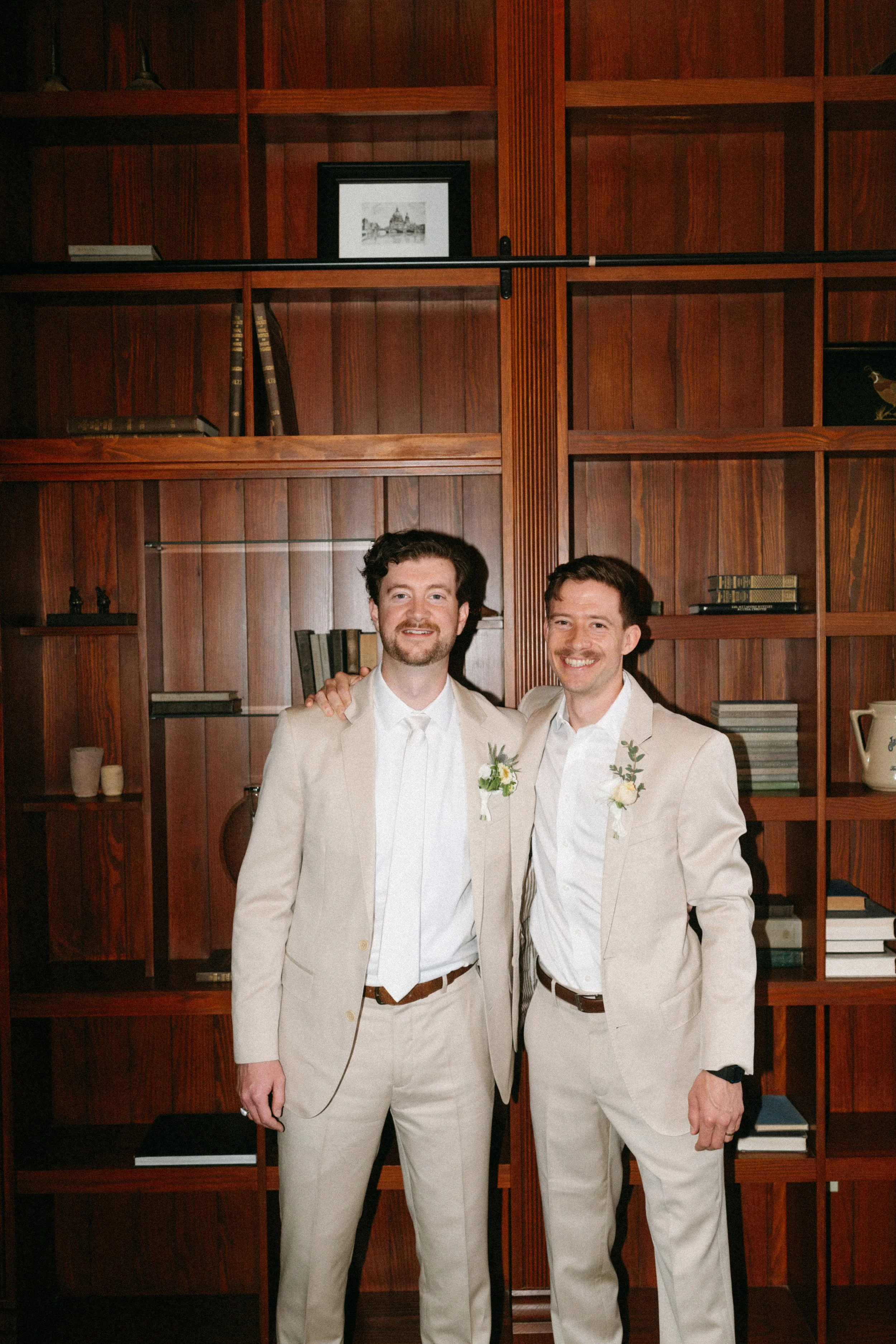 Groomsmen portraits at The Grand Lady Manor TX