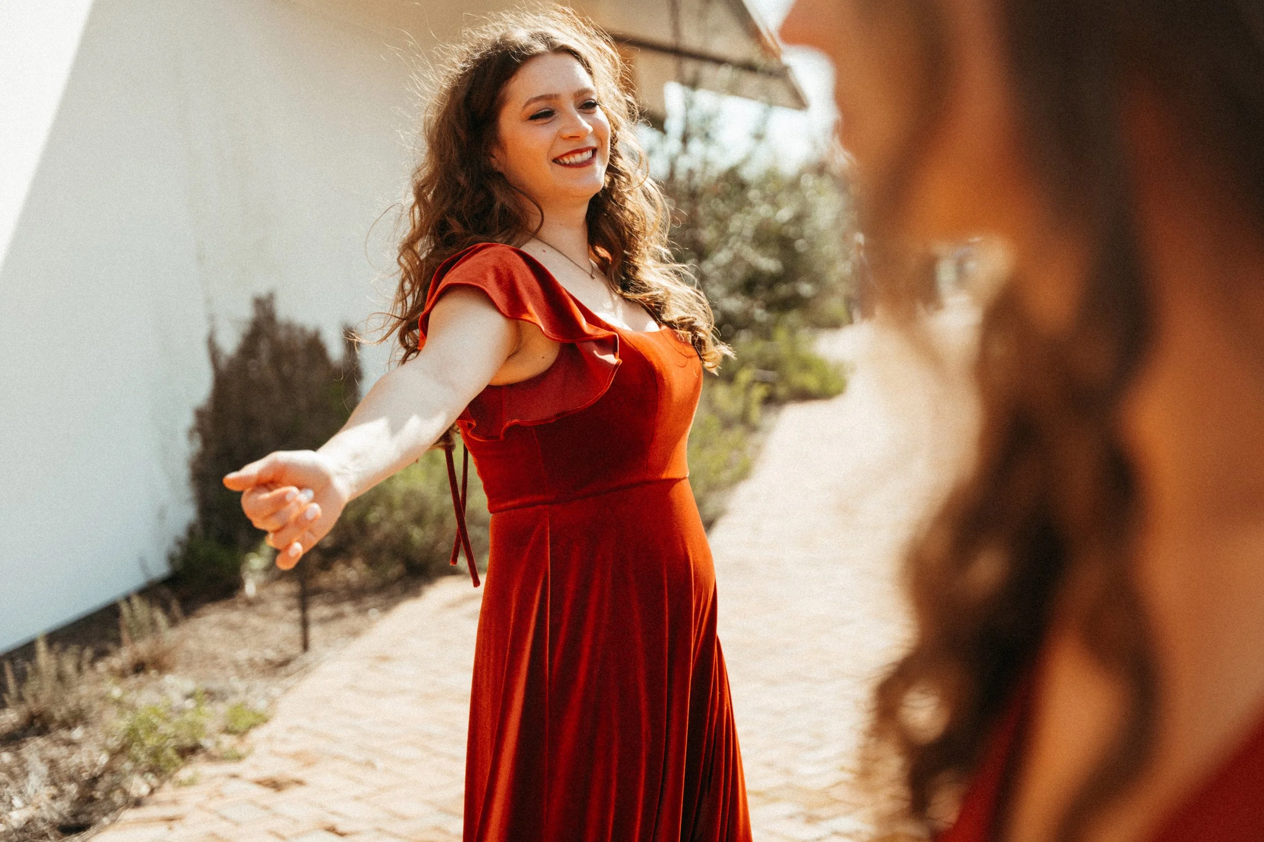 Beautiful fall color bridesmaids dresses at The Grand Lady in Manor TX