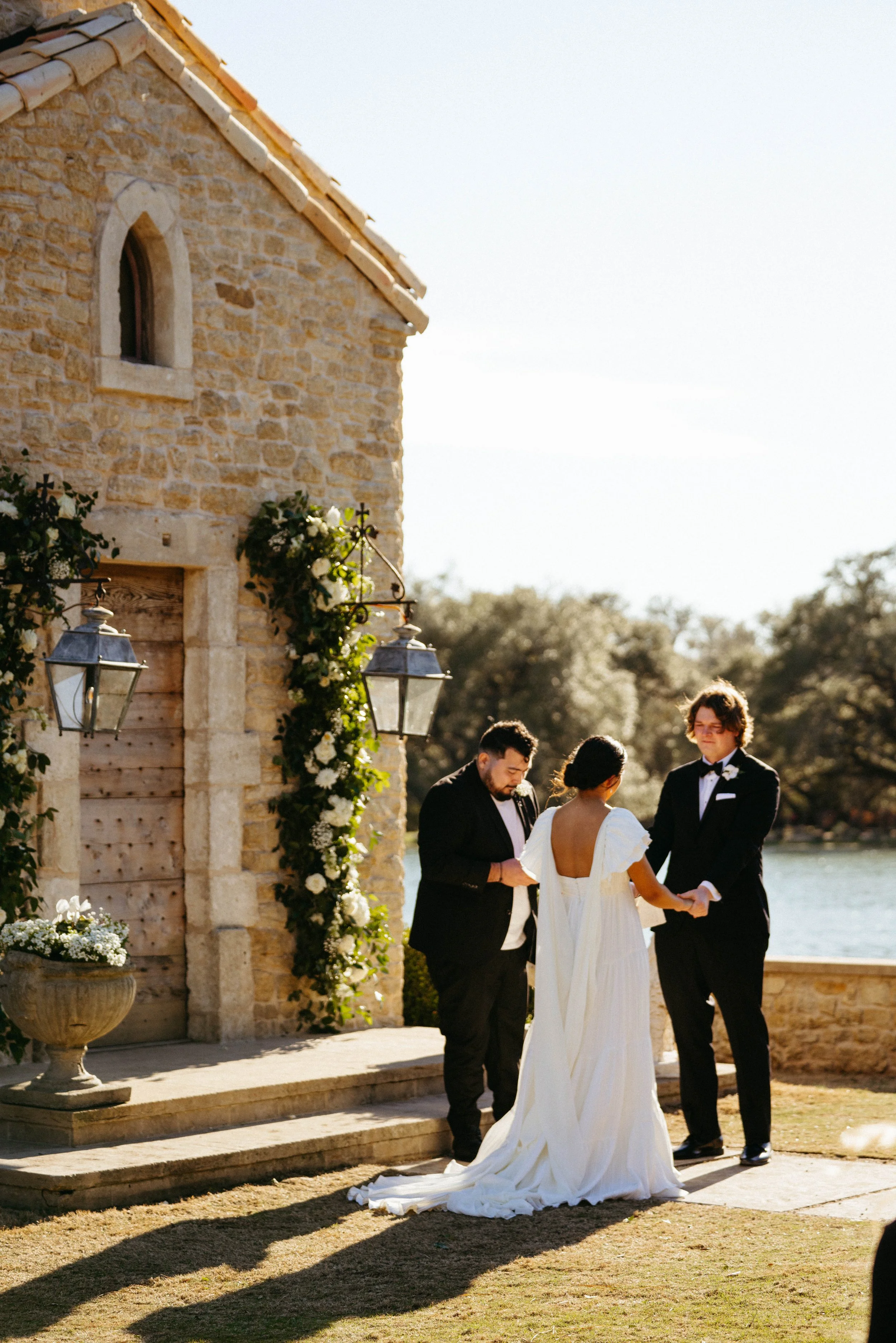 Austin photographer capturing authentic Houston wedding ceremony moments.