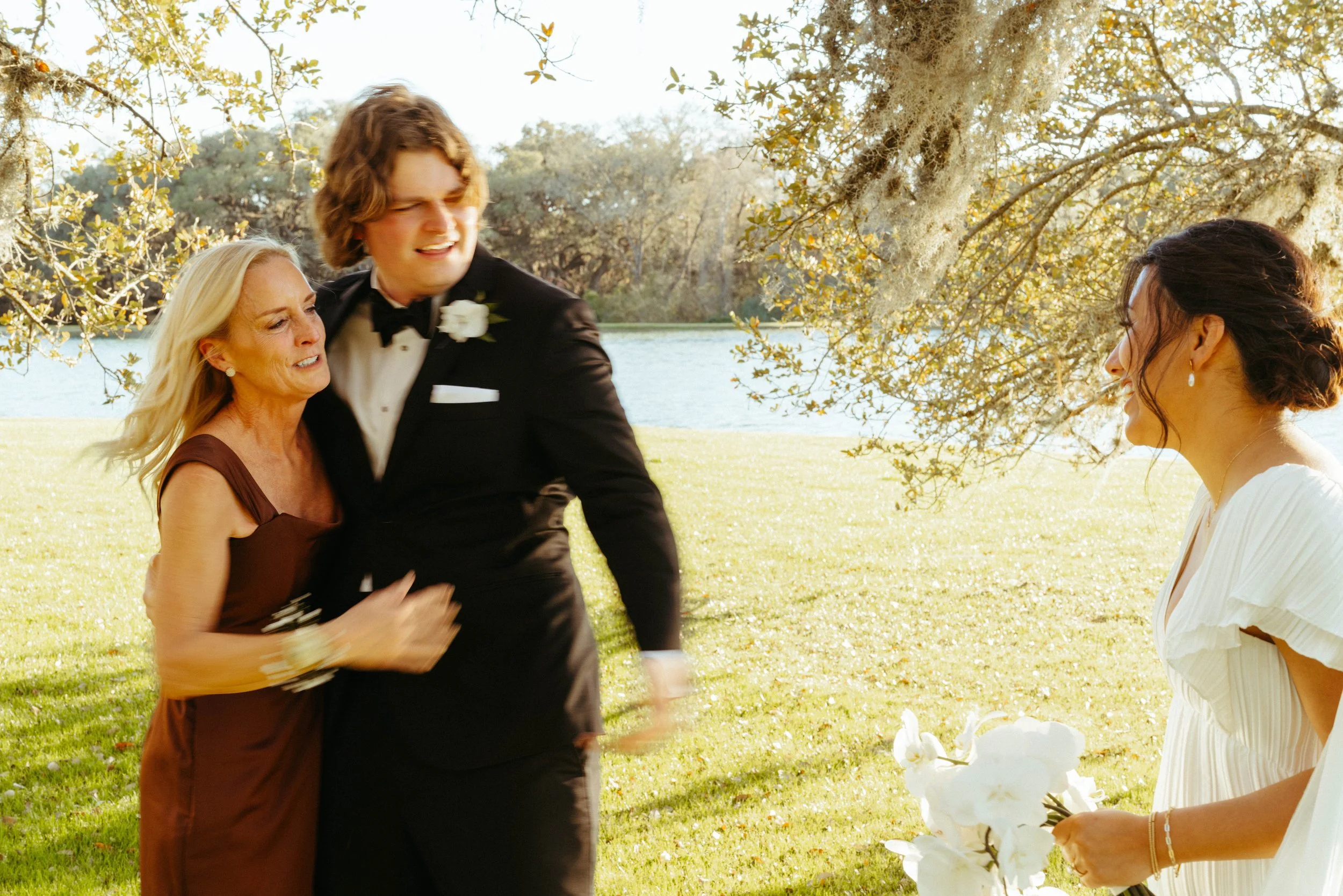 Family photo session at Houston destination wedding