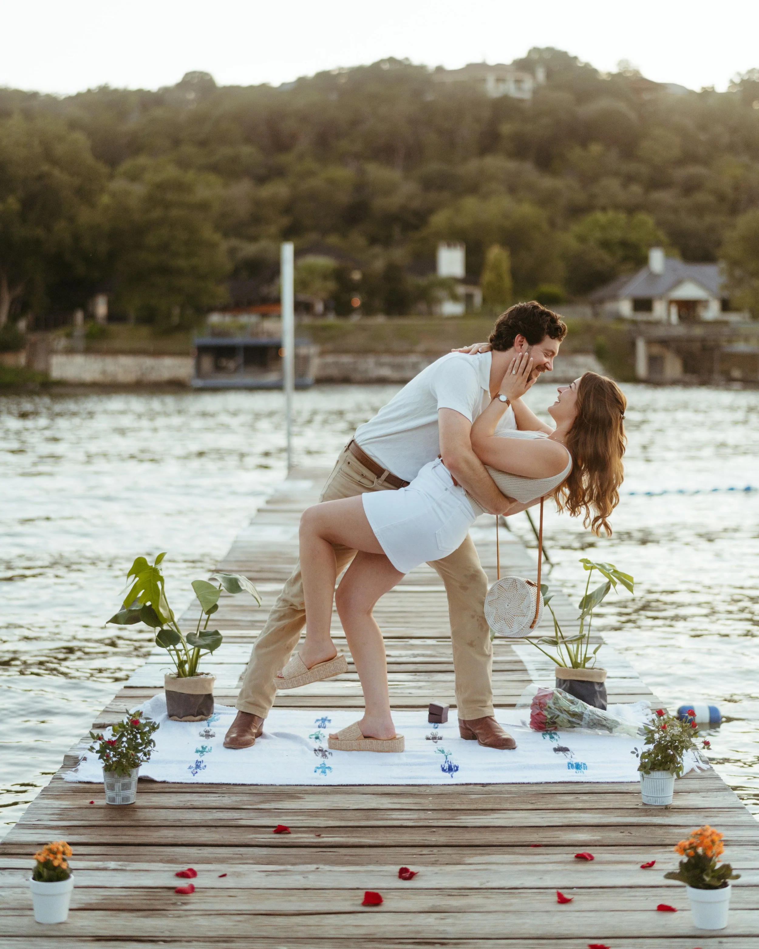 Emma Long Park proposal with groom reading heartfelt speech before engagement
