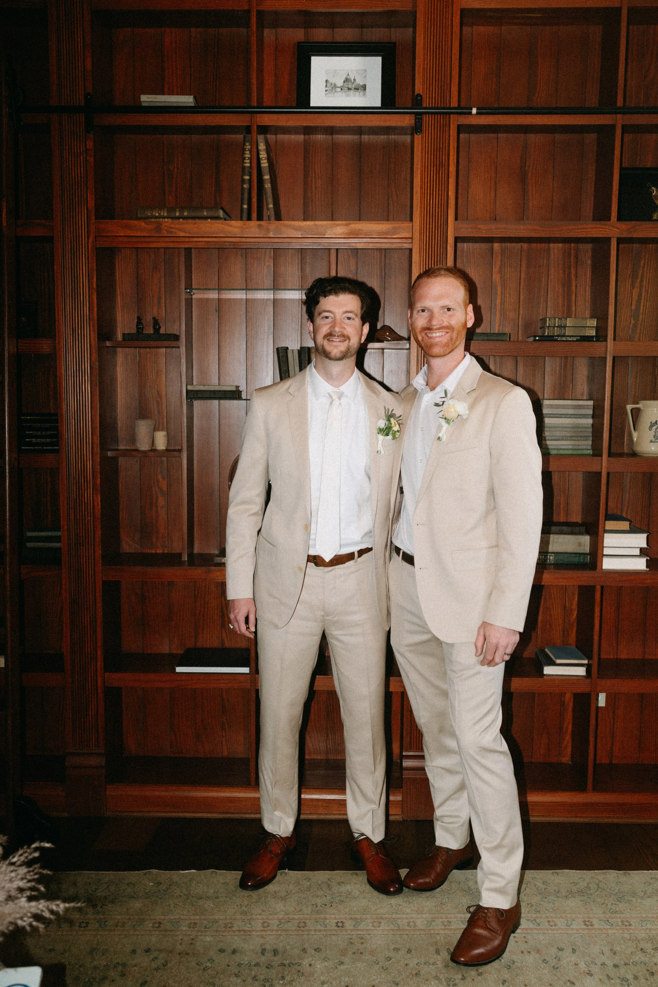 Groomsmen portraits at The Grand Lady Manor TX
