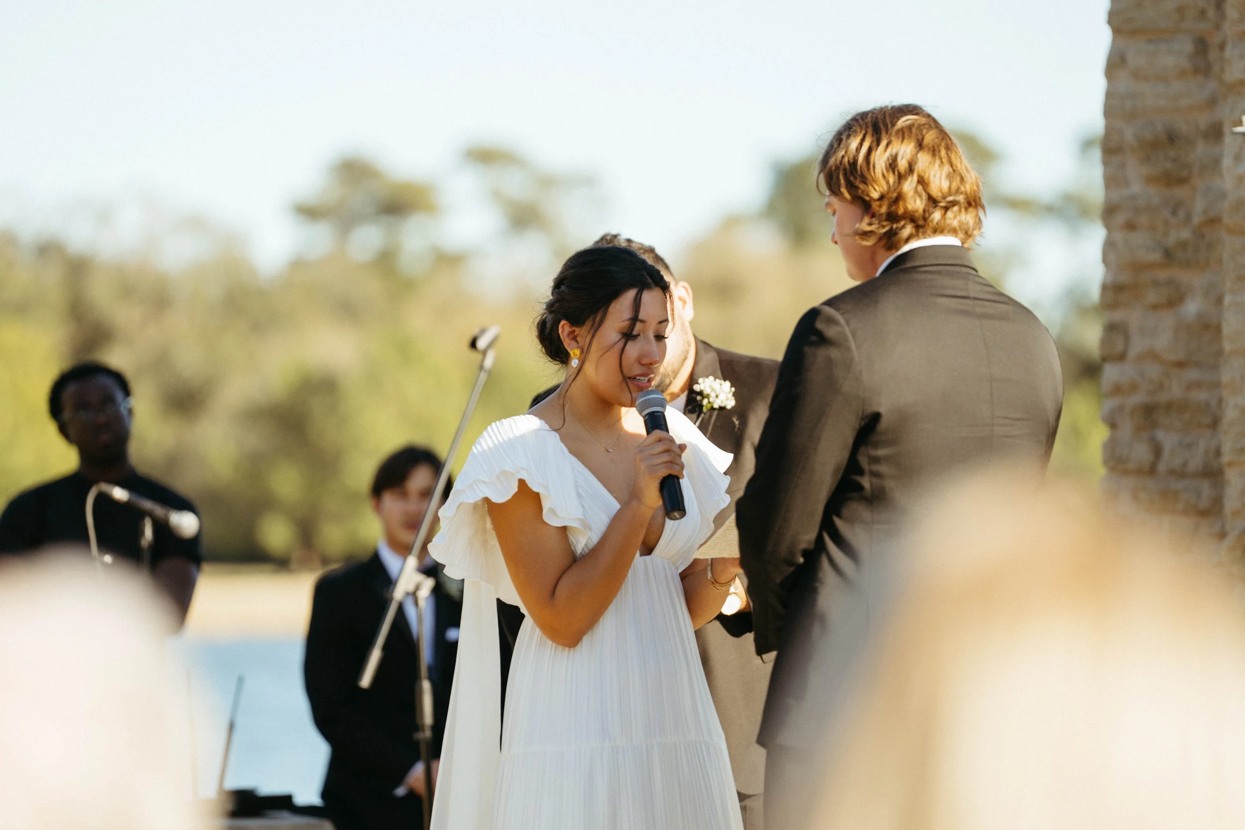 Documentary style wedding ceremony moments in Houston | Austin wedding photographer.