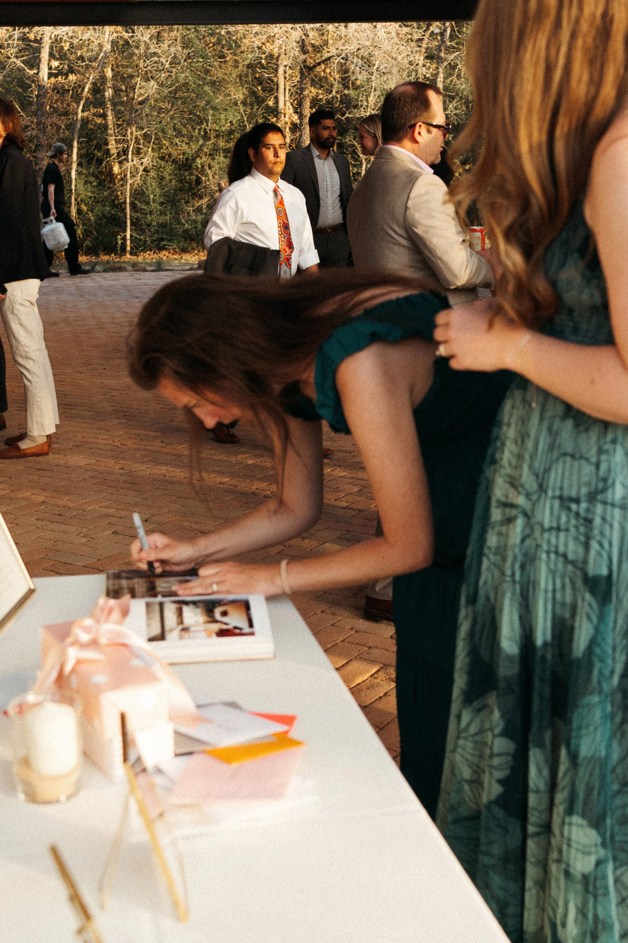 guestbook by After the Tone Co in The Grand Lady reception courtyard