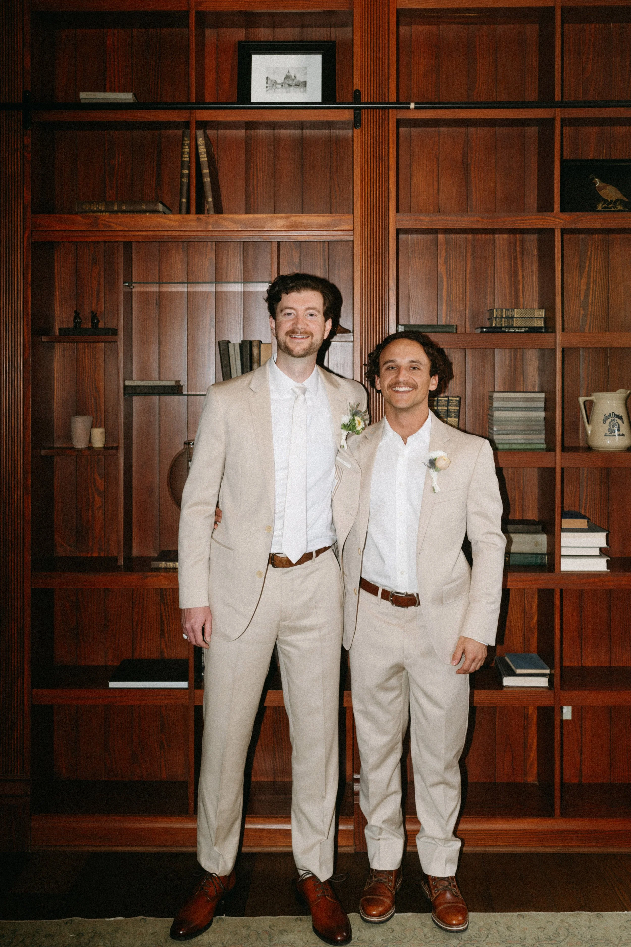 Groomsmen portraits at The Grand Lady Manor TX