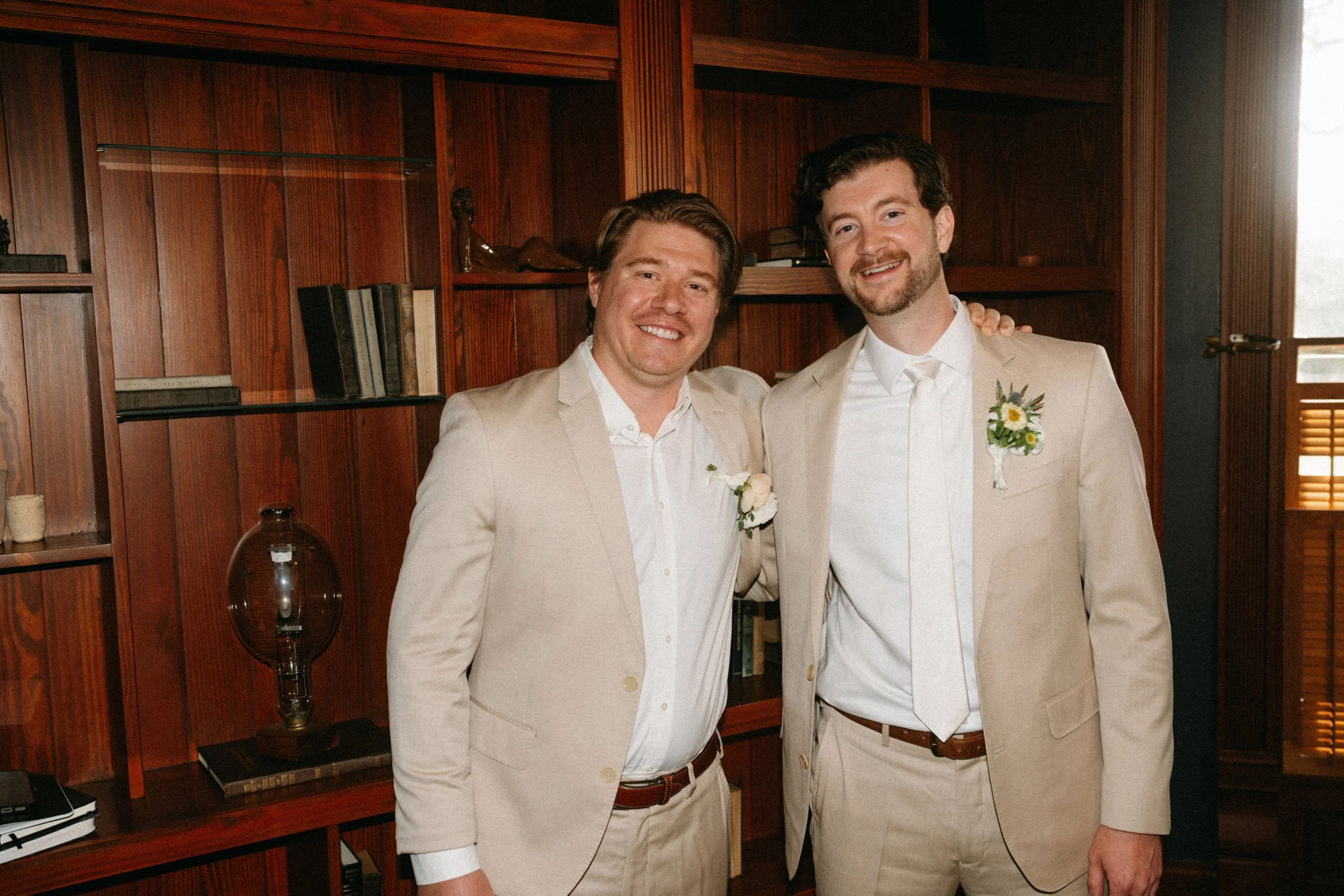 Groomsmen portraits at The Grand Lady Manor TX